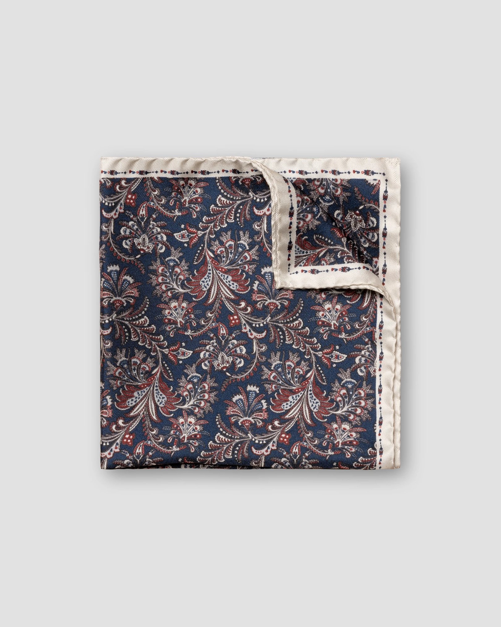 Eton - navy blue textured pocket square