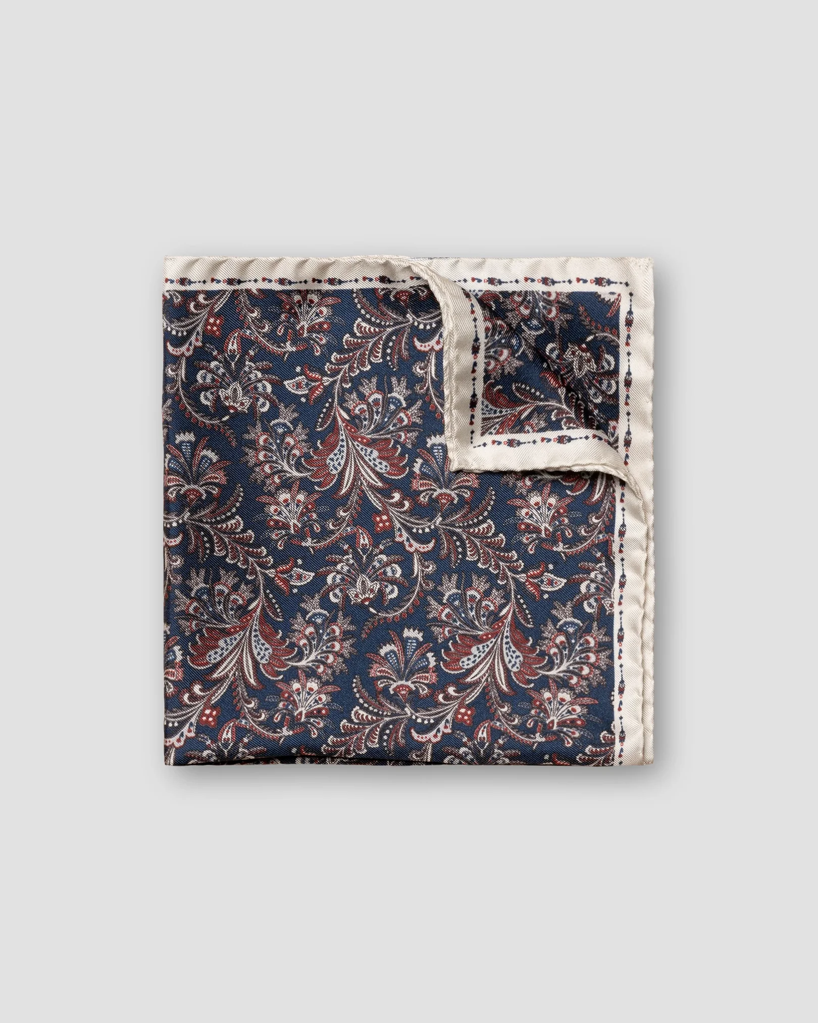 Eton - navy blue textured pocket square