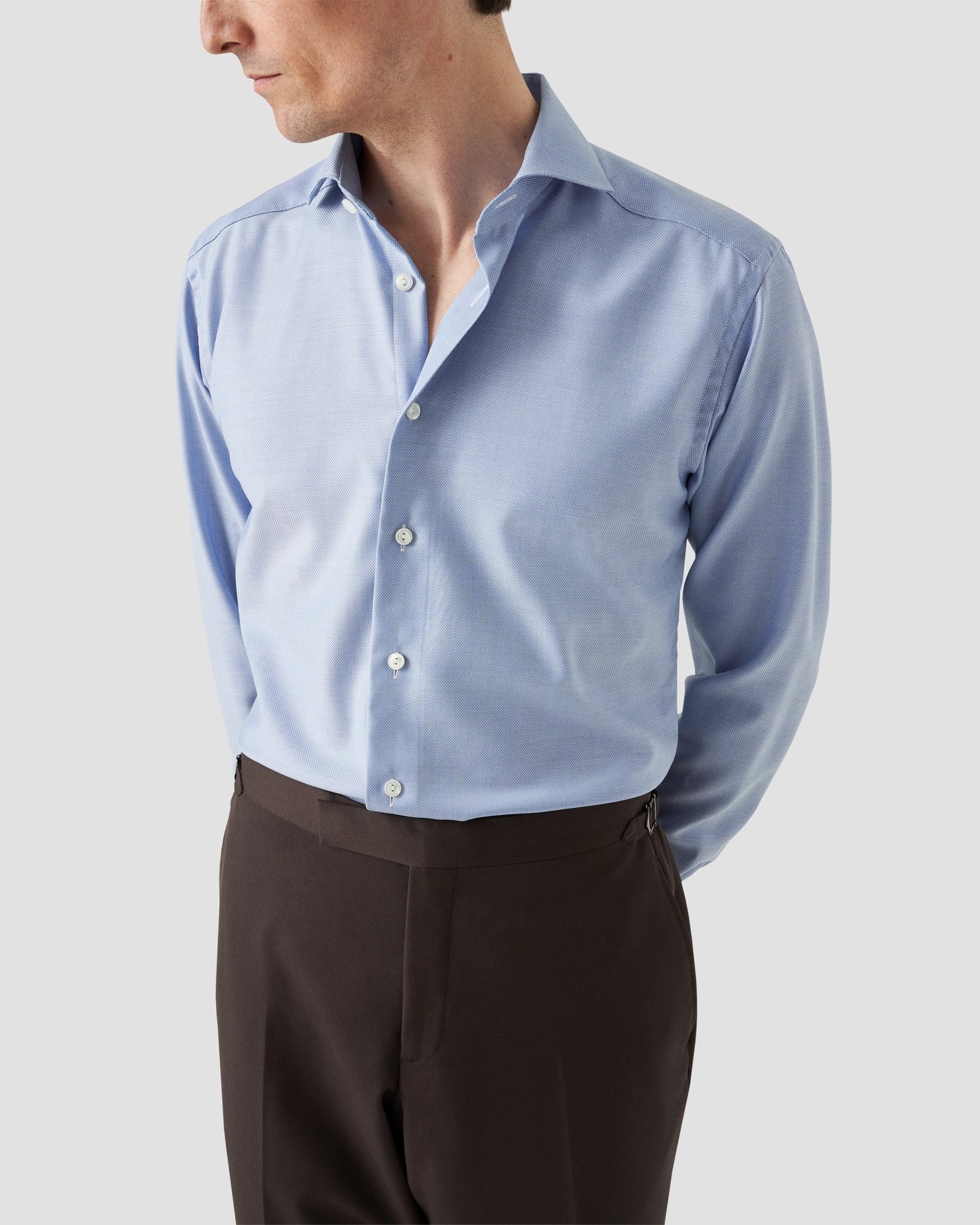 Eton - Royal Oxford Merino Wool Shirt