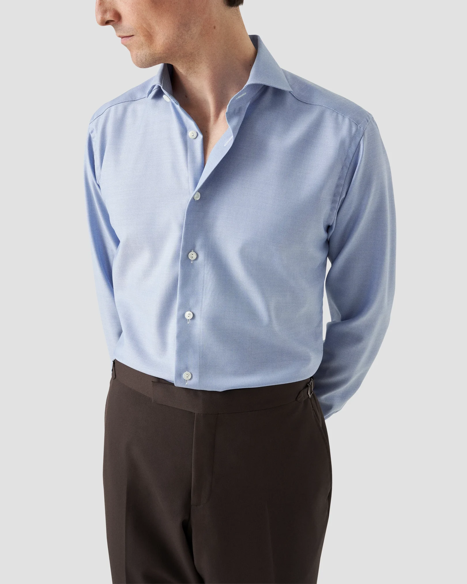 Eton - Royal Oxford Merino Wool Shirt