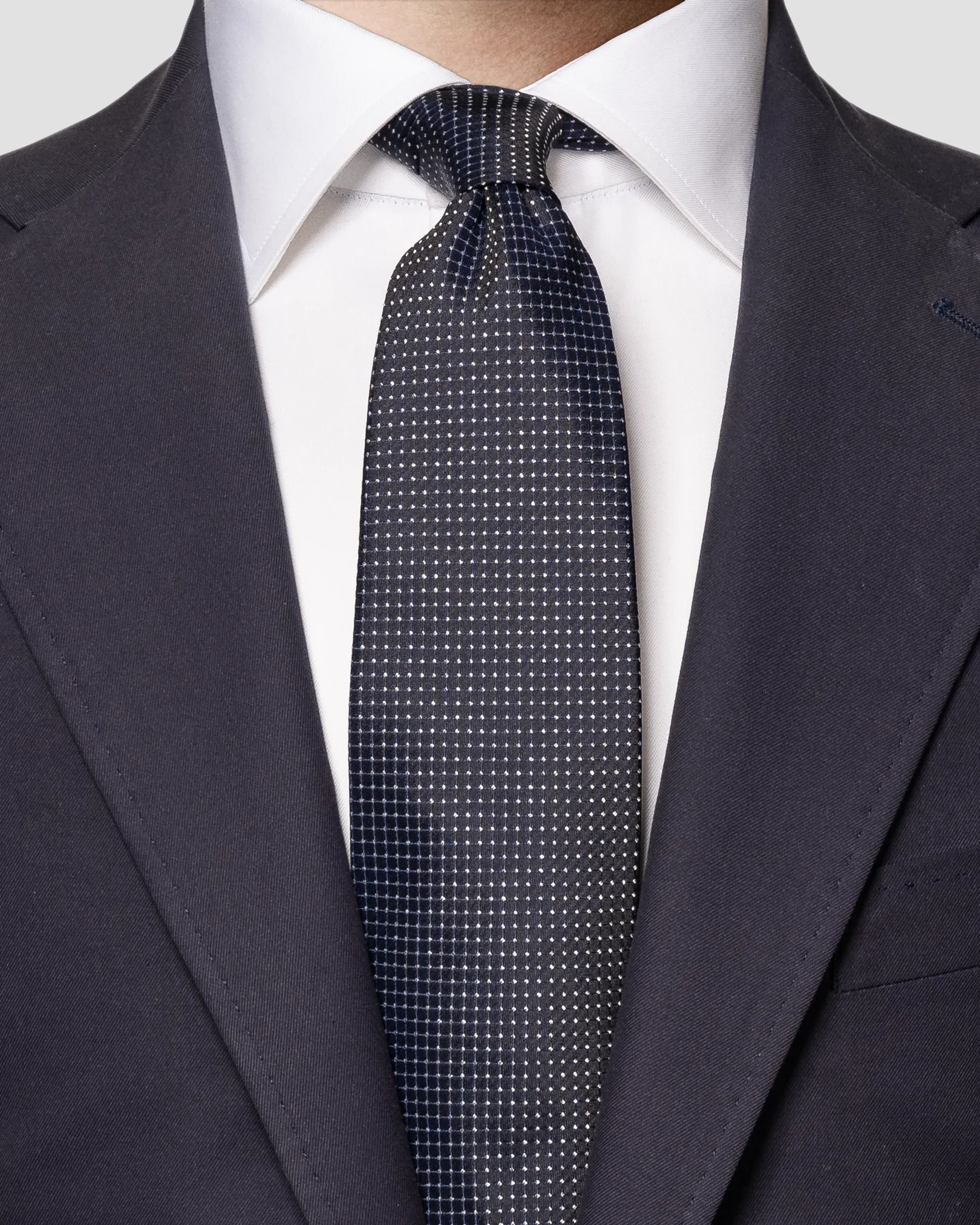 Eton - dark blue silktie