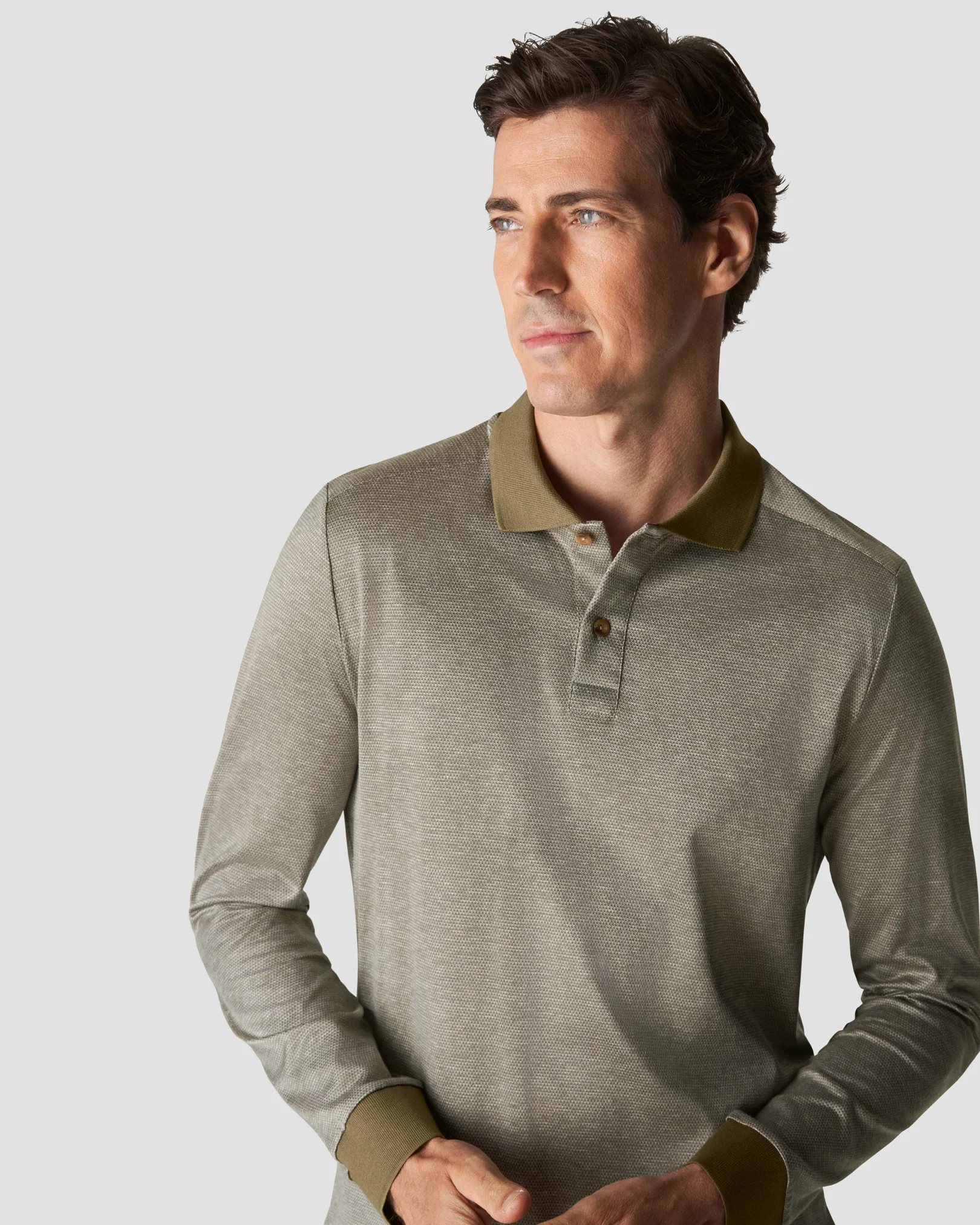 Eton - light green knit jaquard knitted