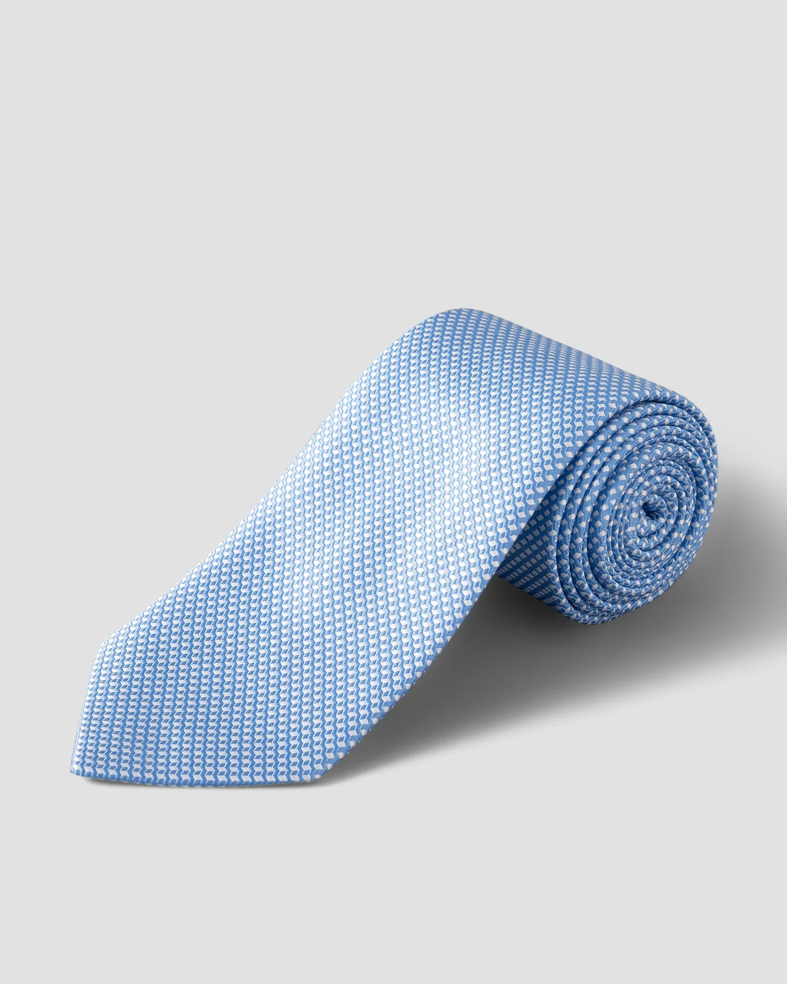 Eton - Blaue Krawatte mit geometrischem Muster