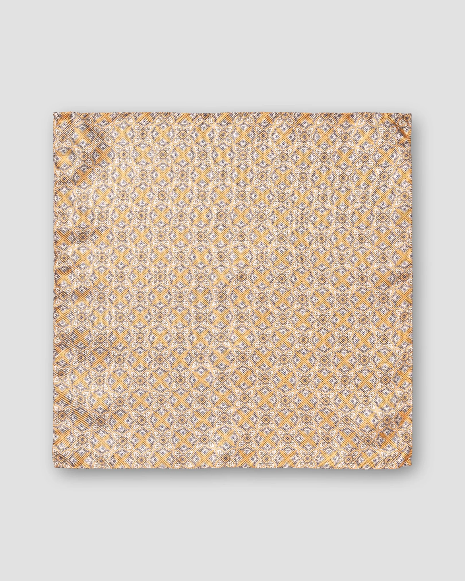 Eton - orange four sided silk pocket square