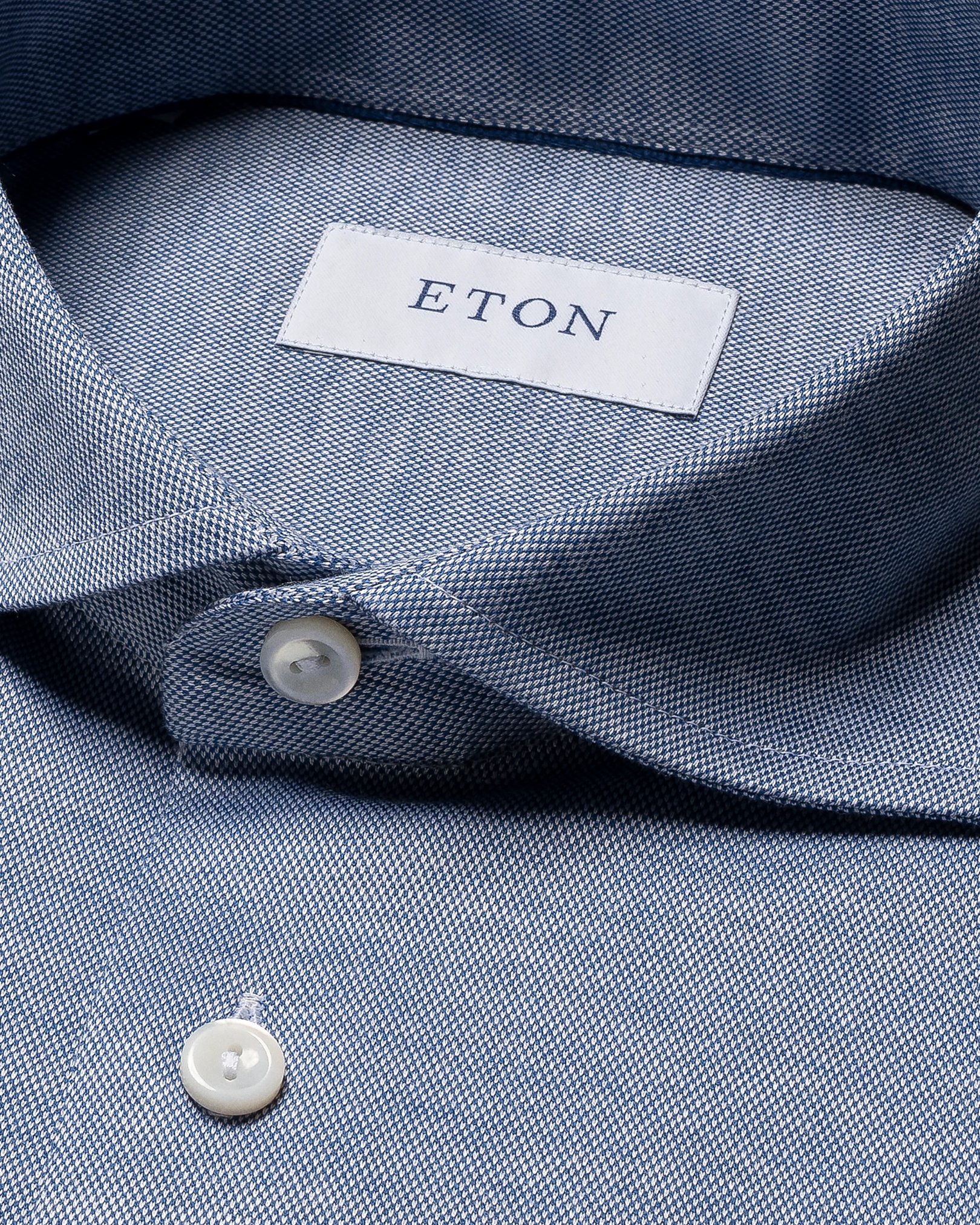 Eton - mid blue jersey wide spread