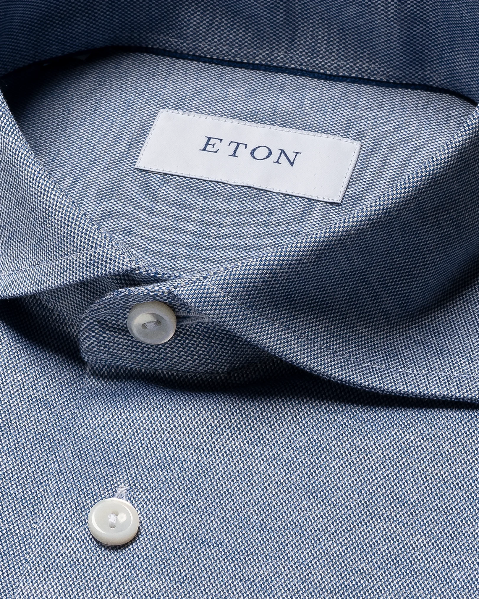 Eton - mid blue jersey wide spread