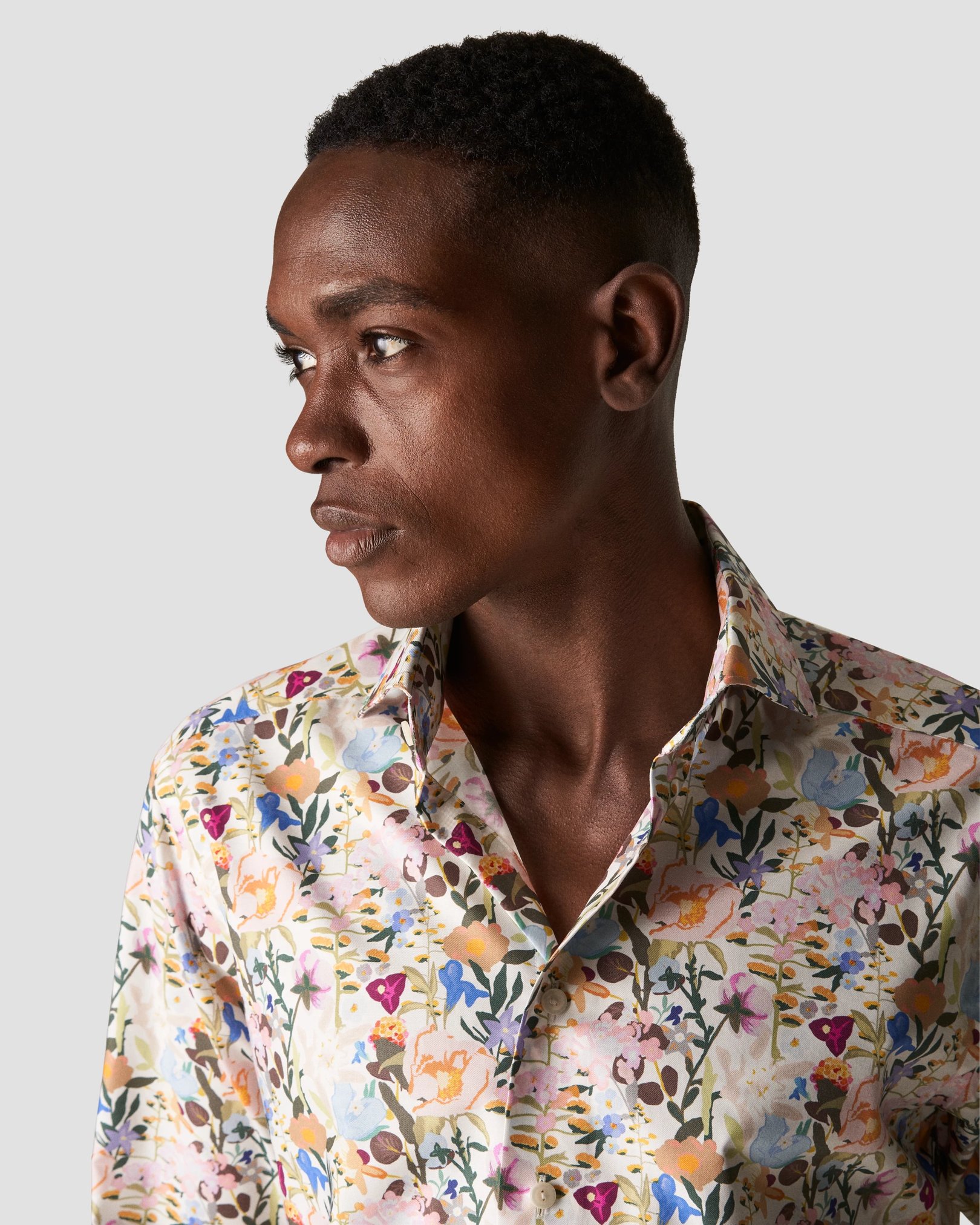 Eton - mid grey lightweight flanell