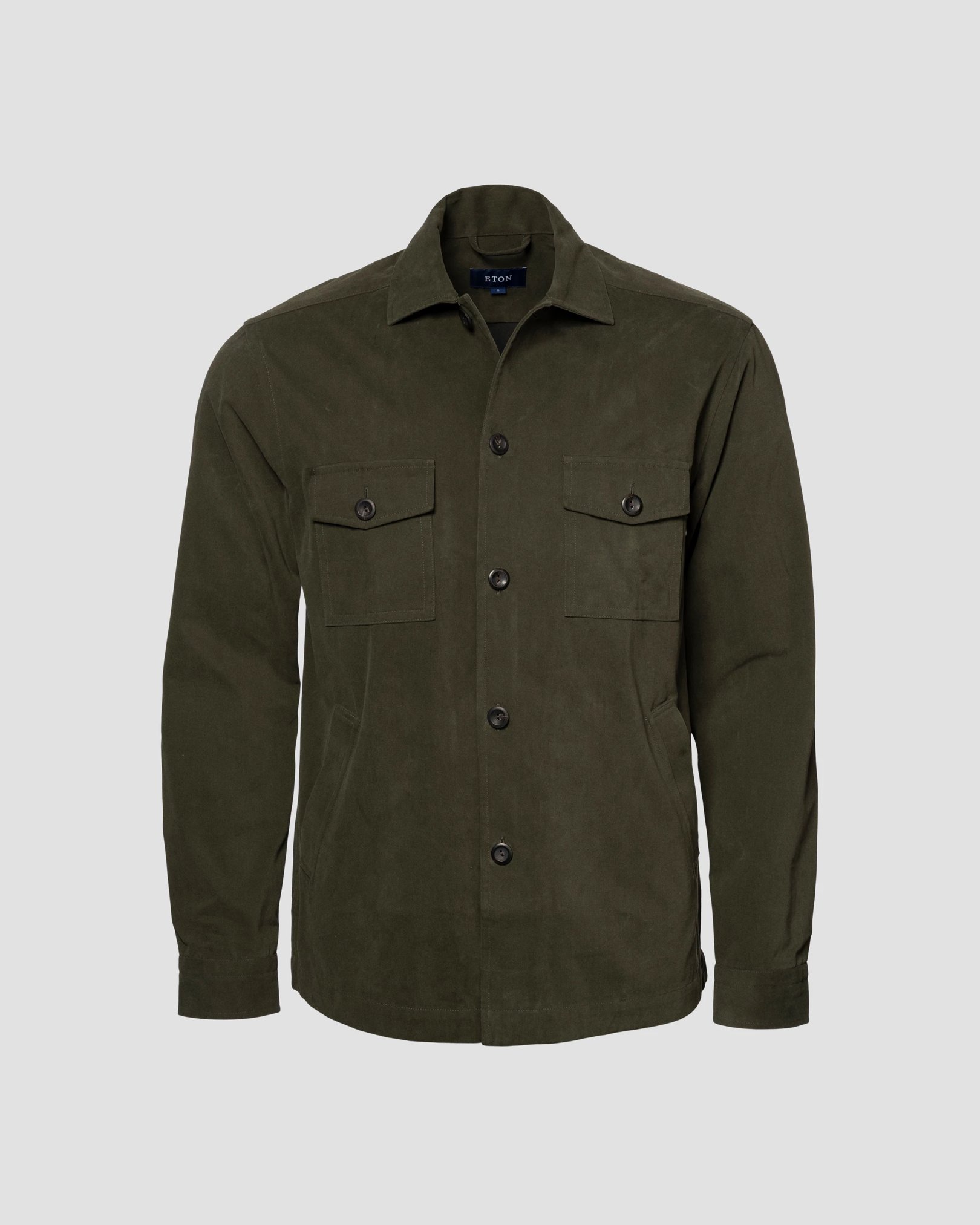 Eton - dark green moleskin overshirt