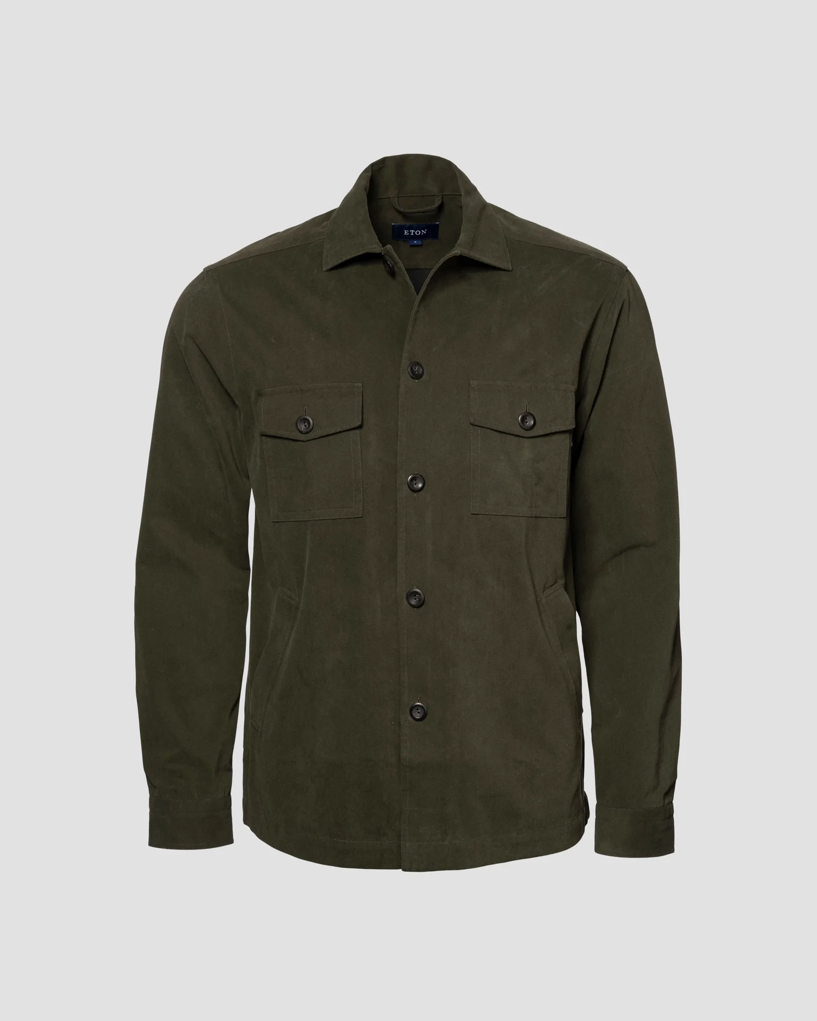 Eton - dark green moleskin overshirt