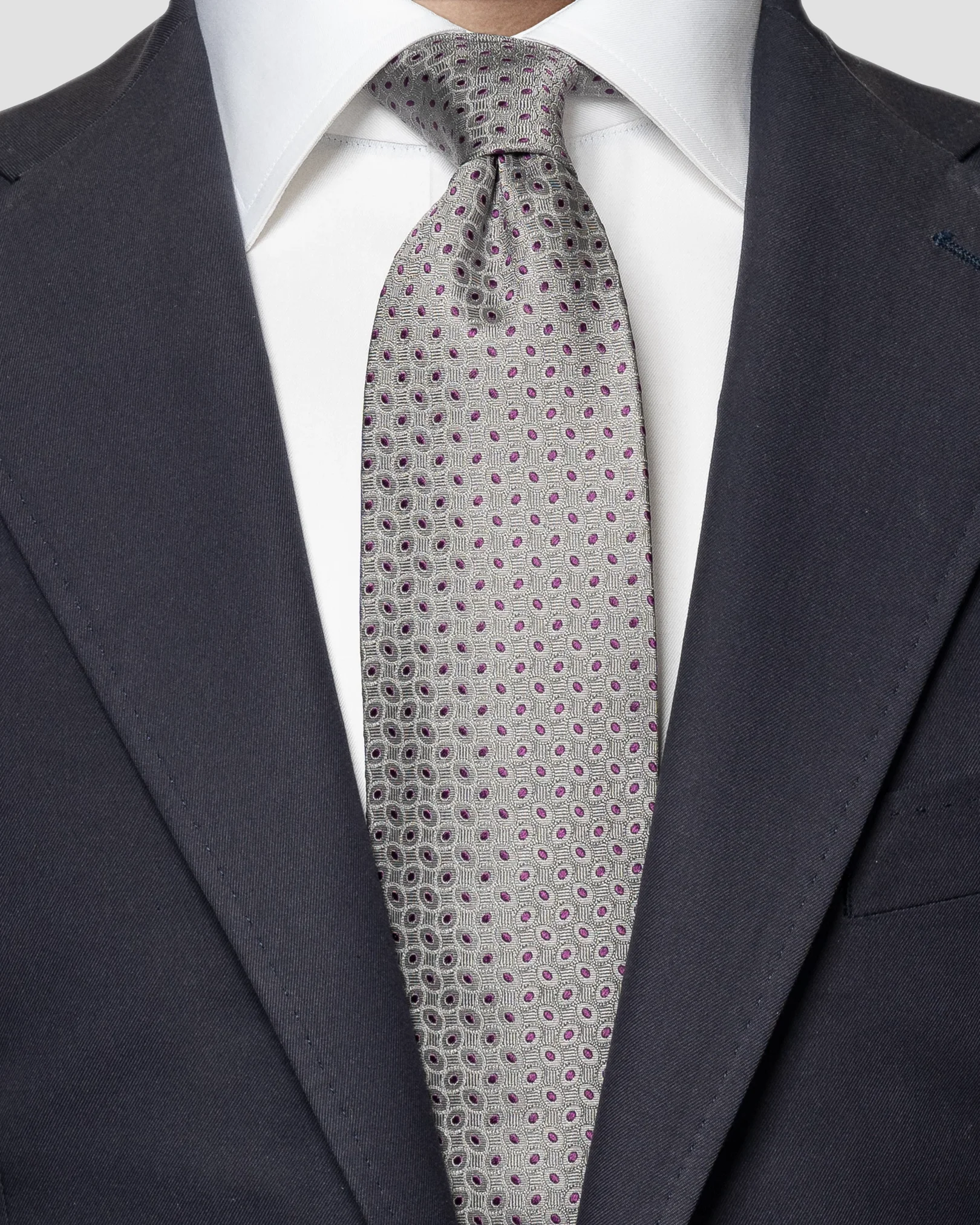 Eton - dark grey vibriant tie