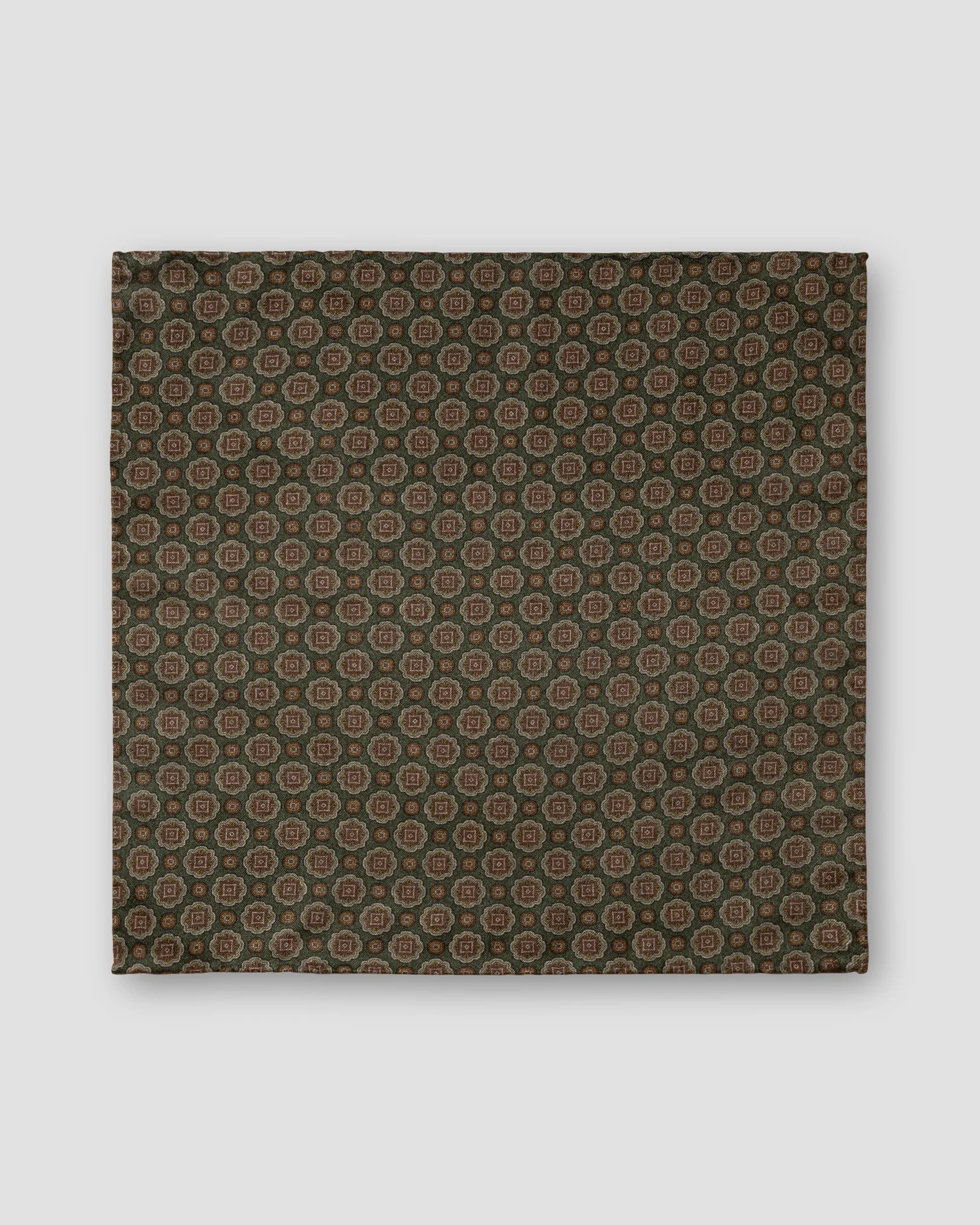 Eton - dark green paisley pocket square