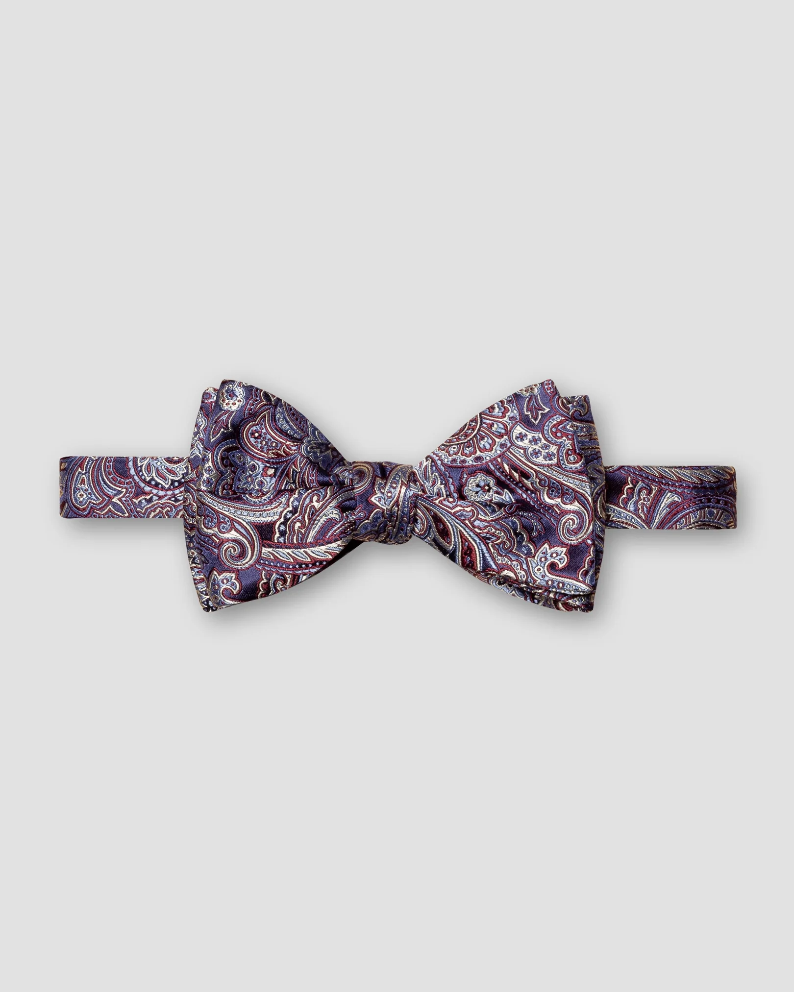 Eton - dark purple silk bow tie aw