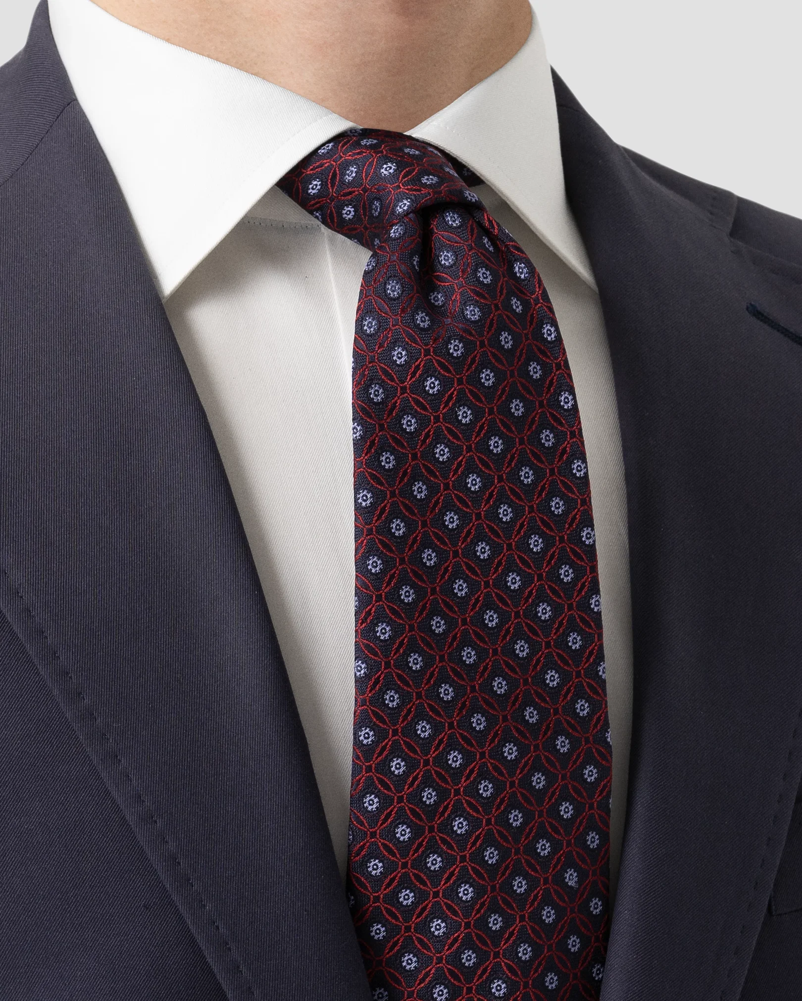 Eton - navy blue pure silk