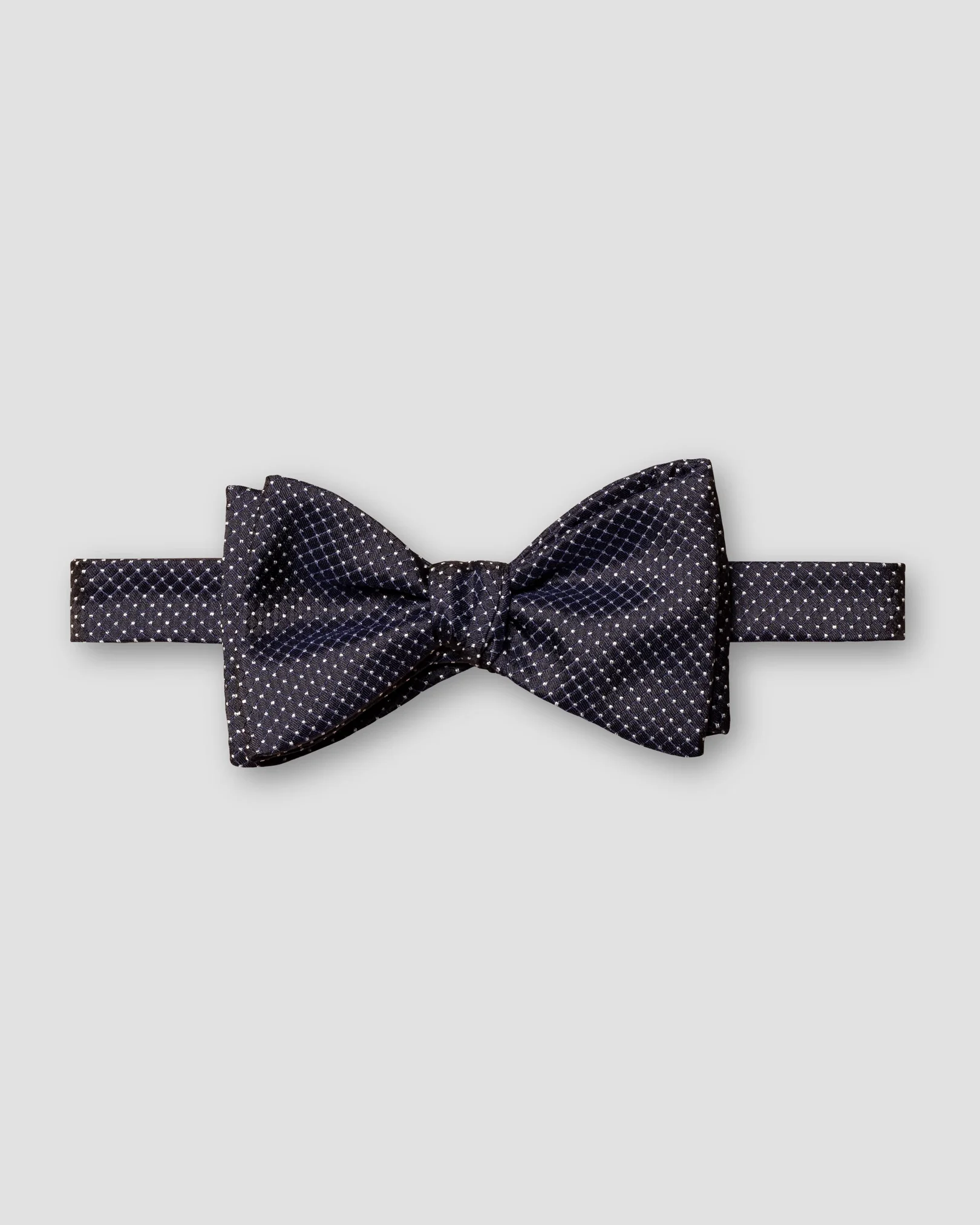 Eton - navy blue self tied bow tie