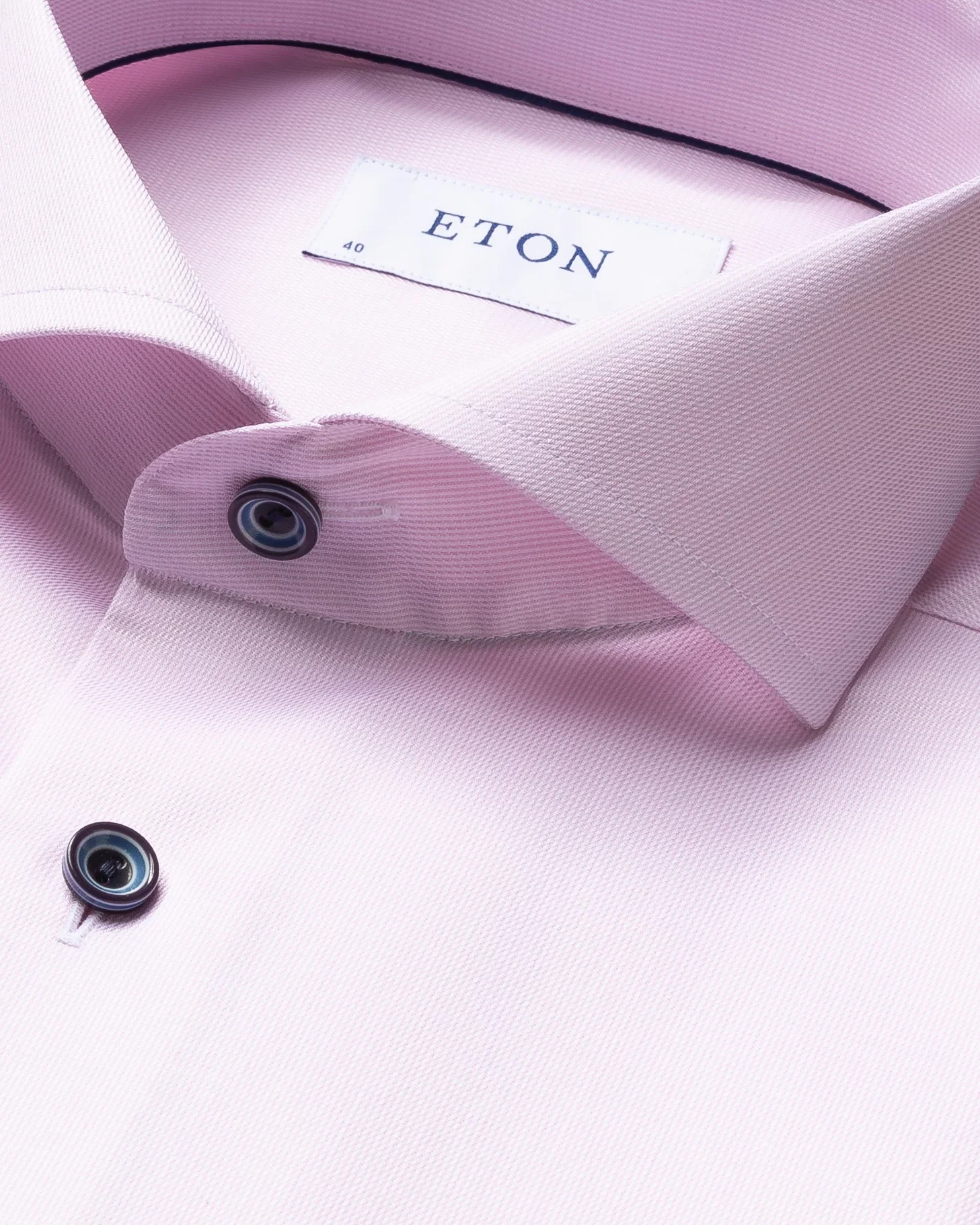 Eton - pastel pink shirt extreme cut away