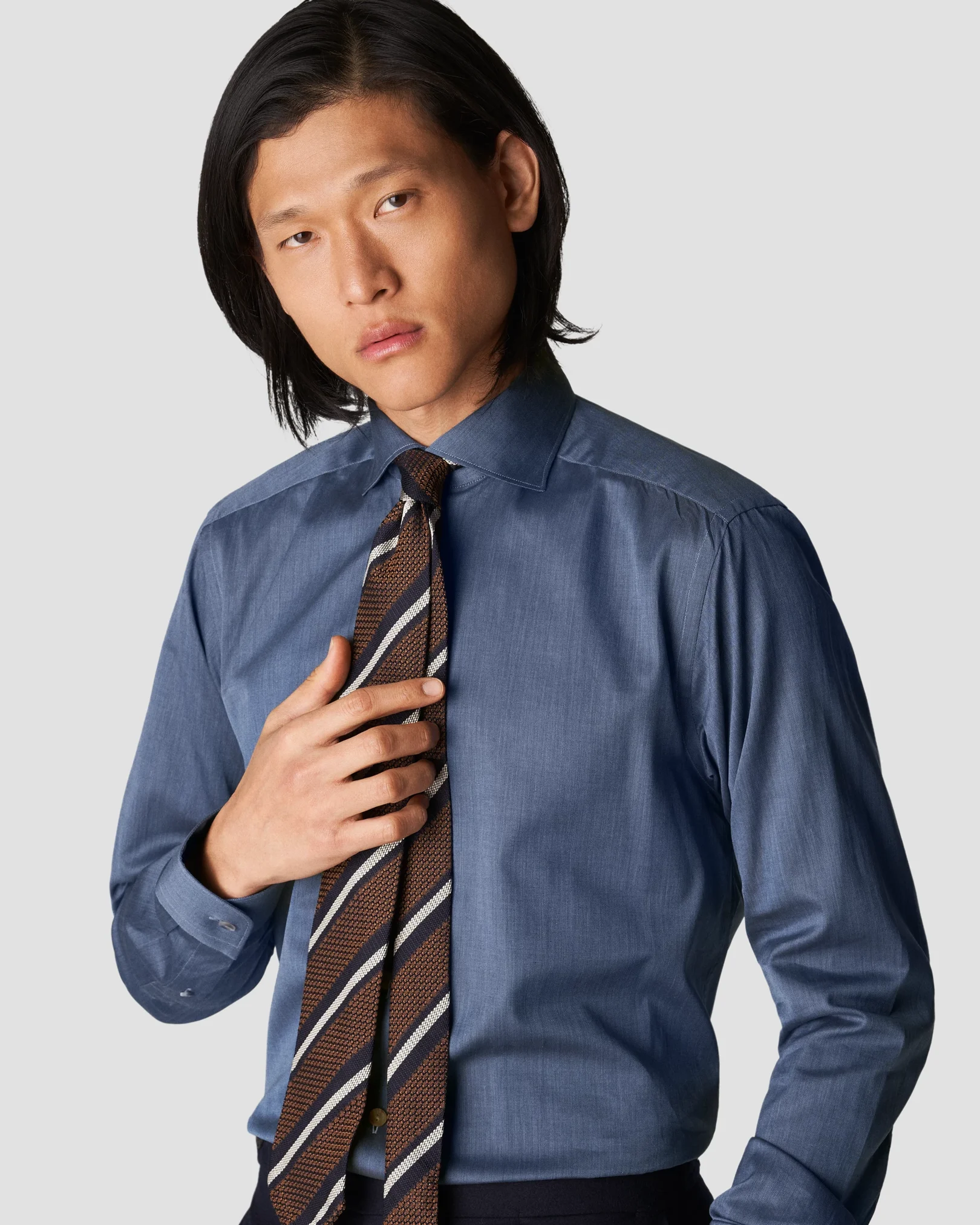 Eton - mid blue flannel