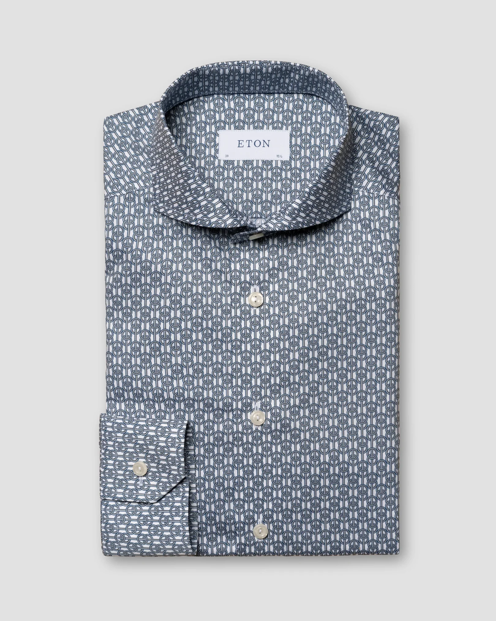 Eton - dark blue fine twill shirt