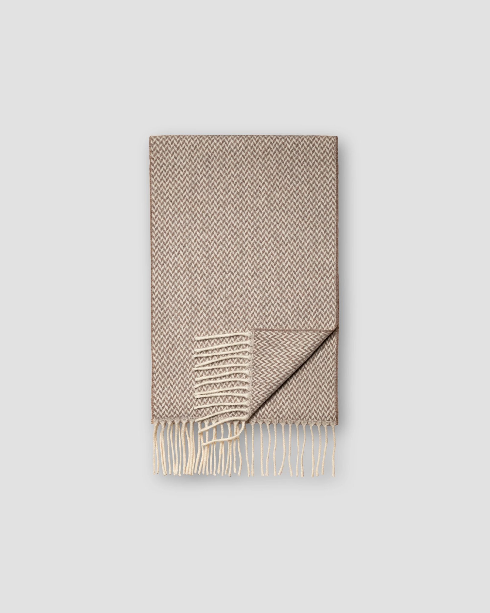 Eton - brown herringbone scarf