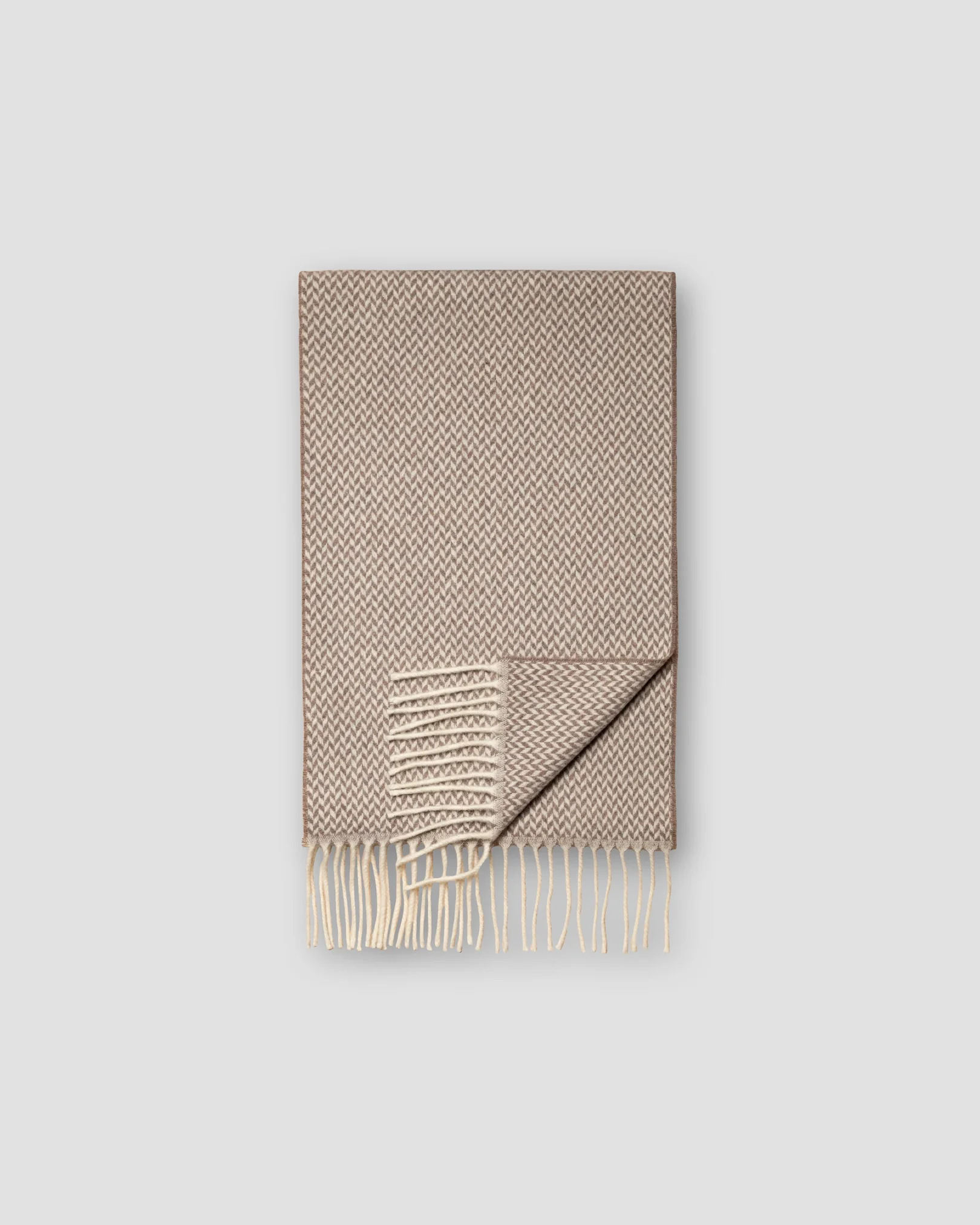 Eton - brown herringbone scarf