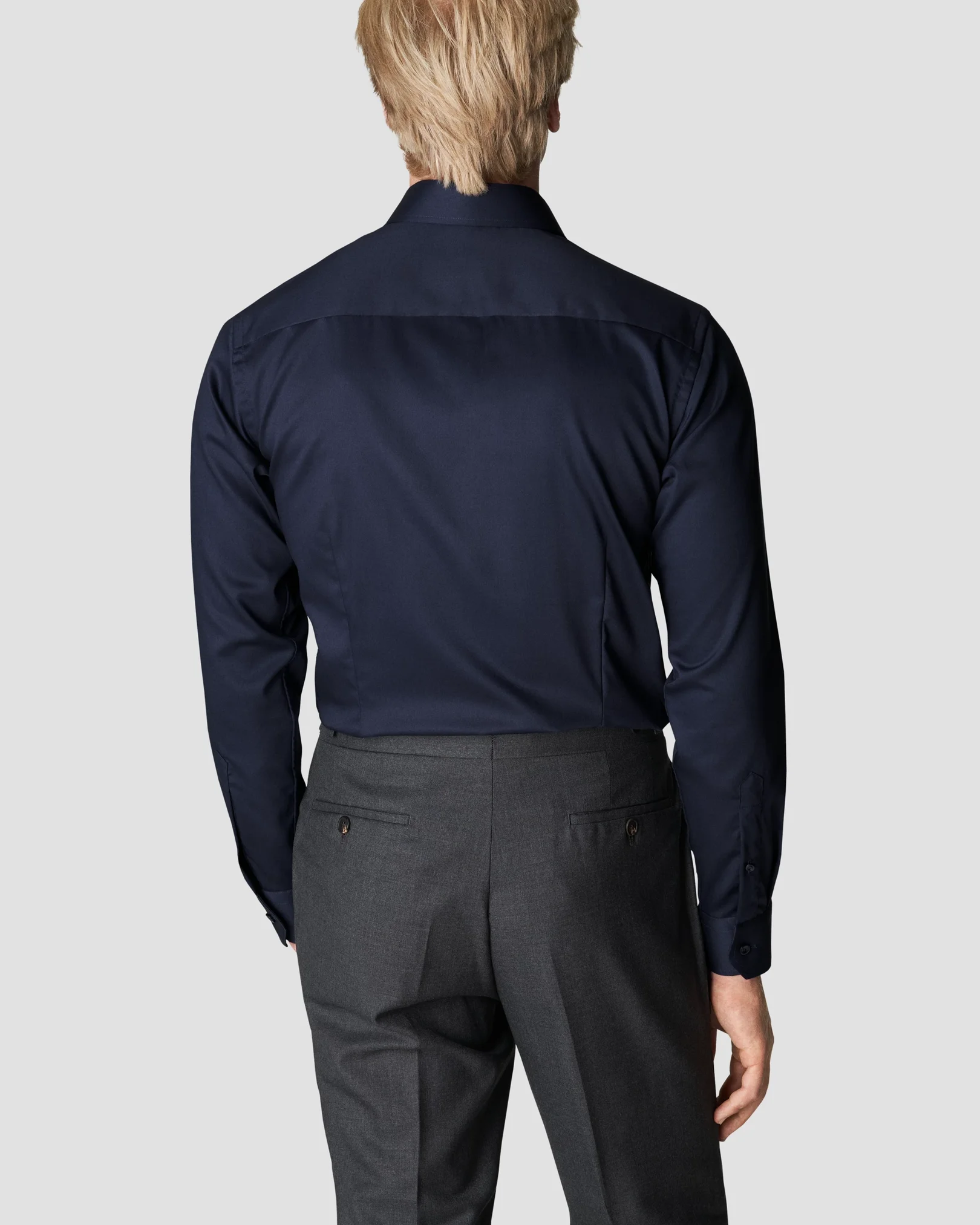 Eton - navy blue twillstretch