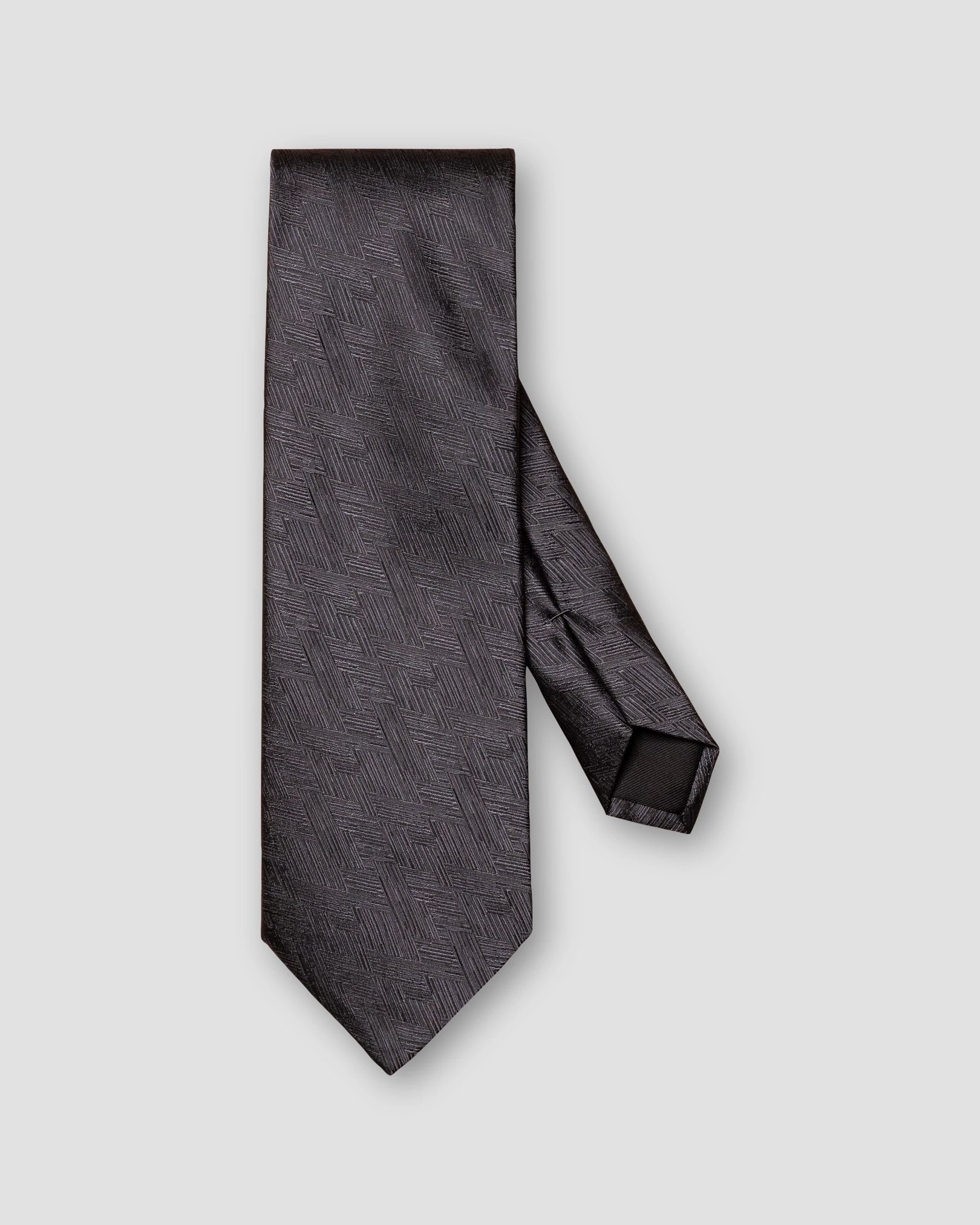 Eton - dark grey evening silk tie