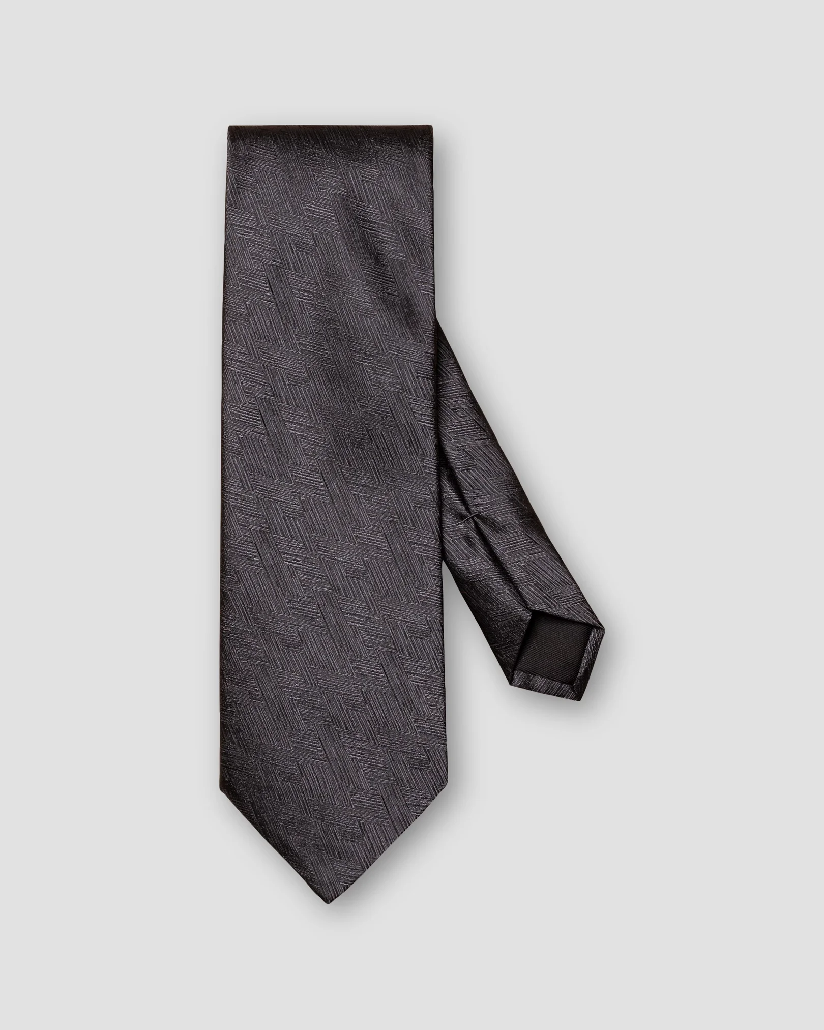 Eton - dark grey evening silk tie