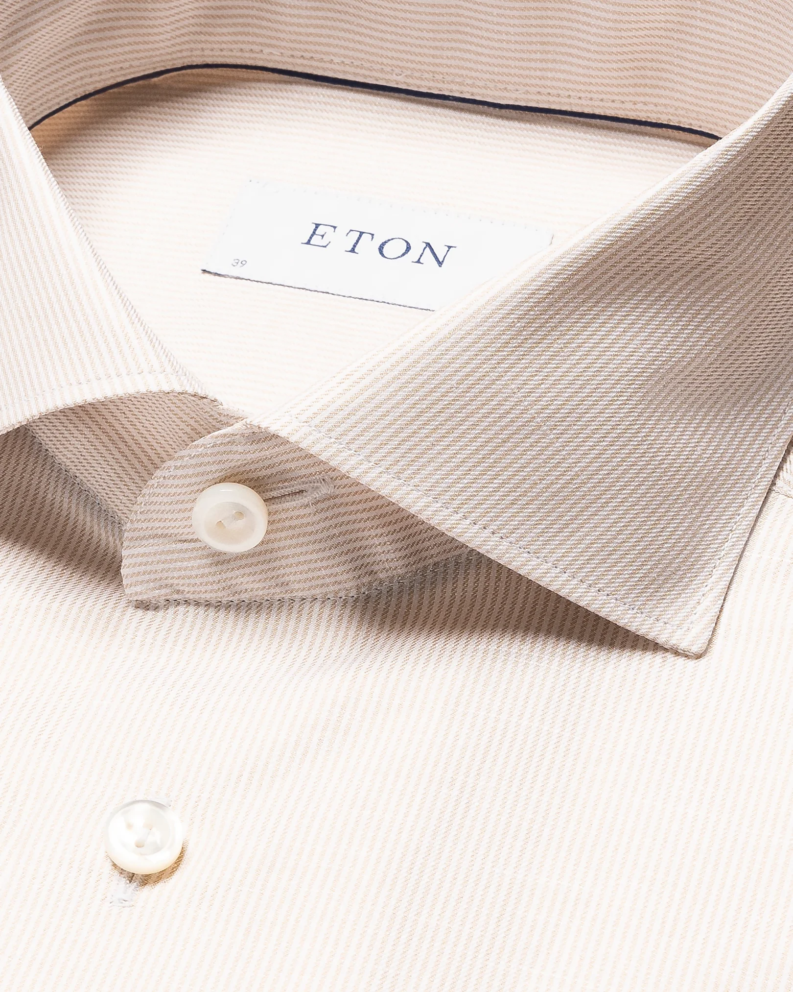 Eton - light striped cotton linen shirt