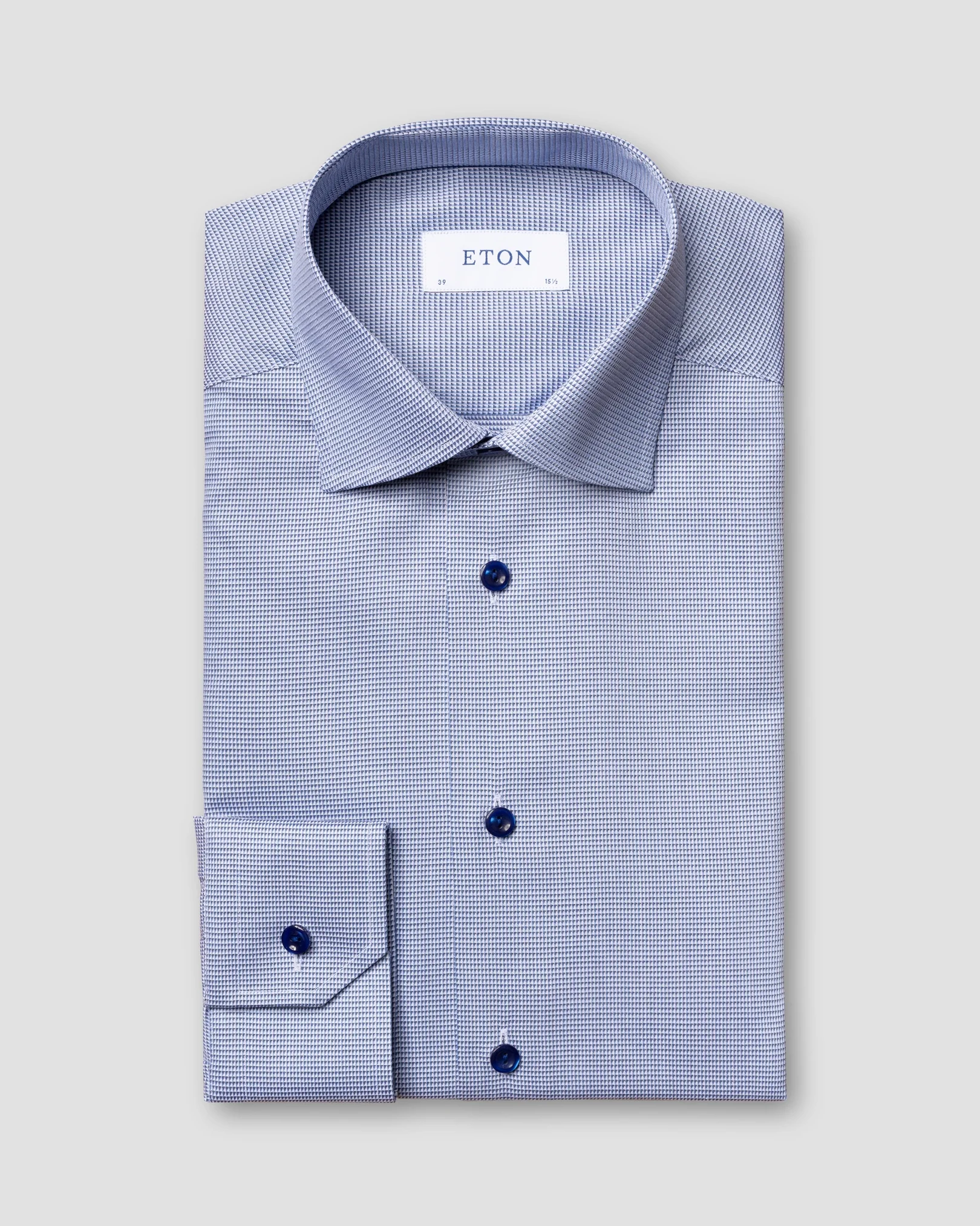 Eton - dark blue twill cutaway