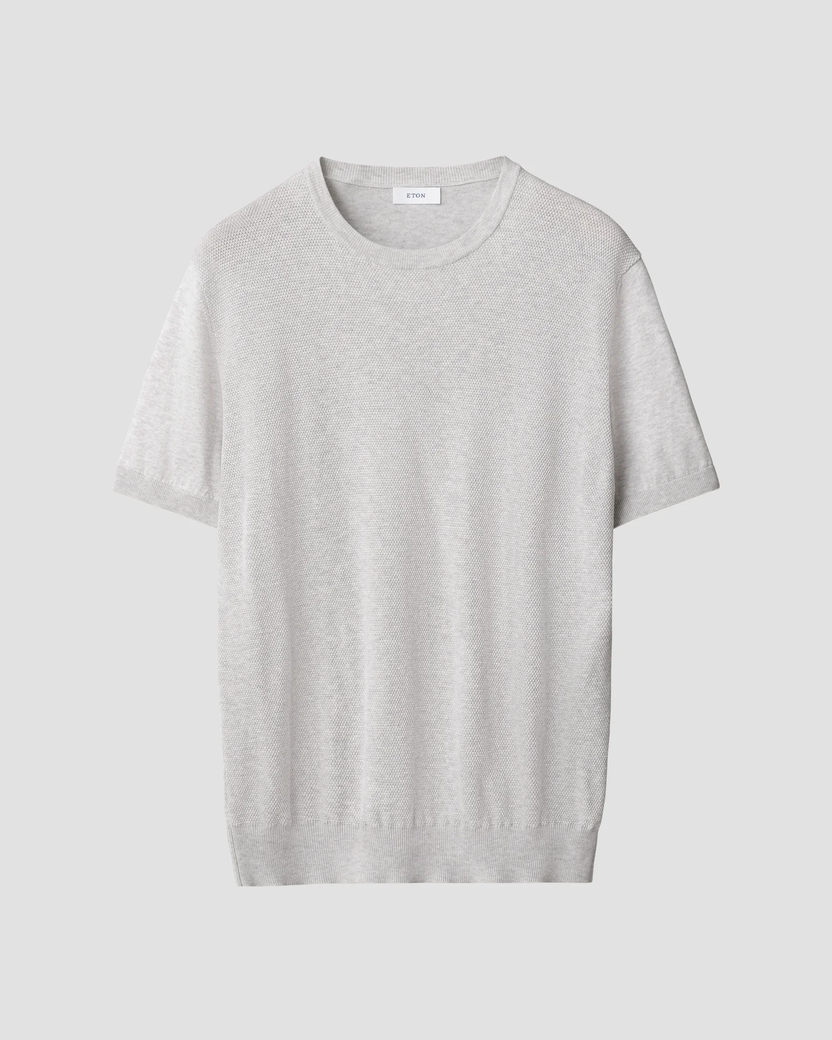 Eton - Rundhals-T-Shirt mit Struktur