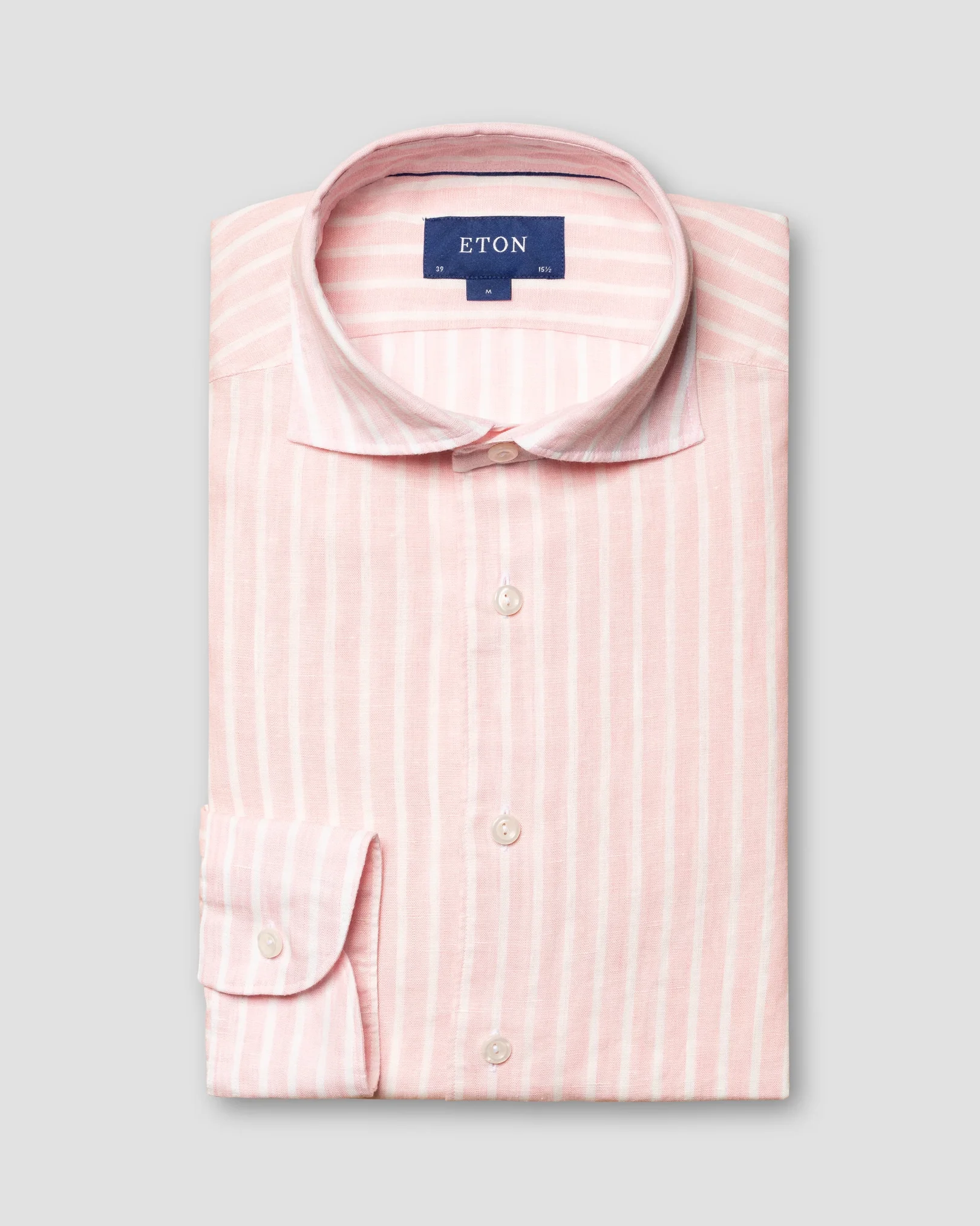 Eton - pink striped linen shirt