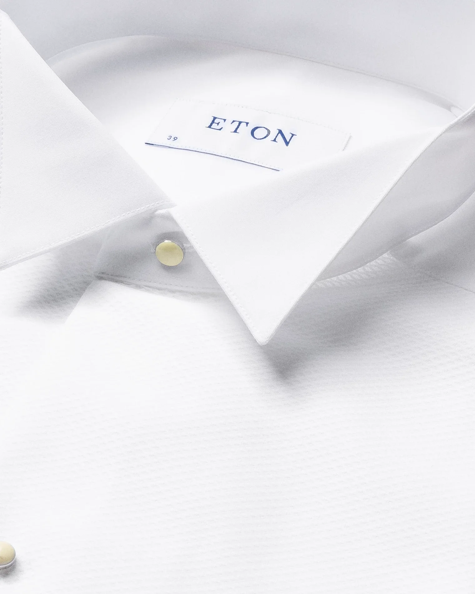 Eton - White Piqué White Tie Shirt