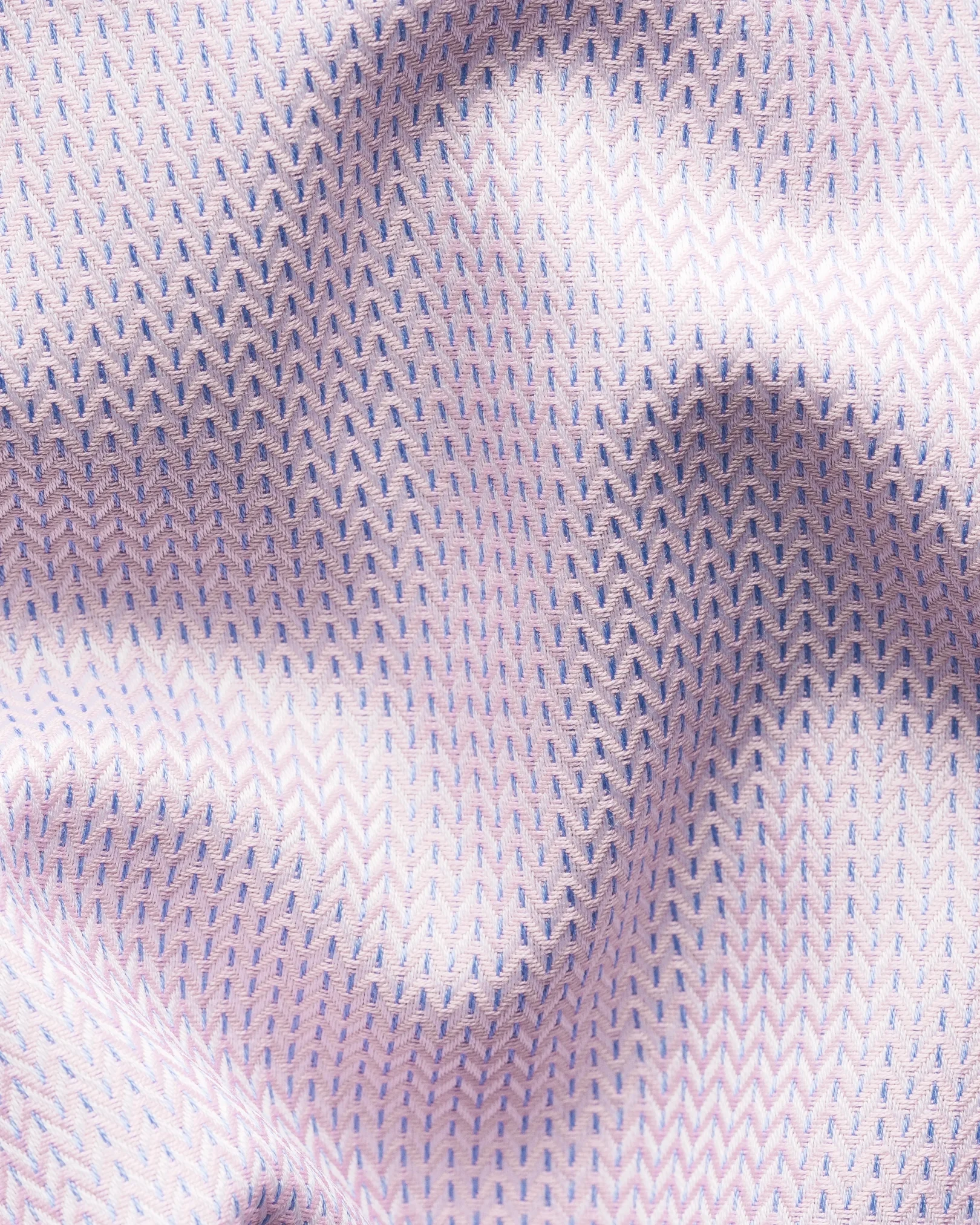 Eton - pink herringbone signature dobby shirt