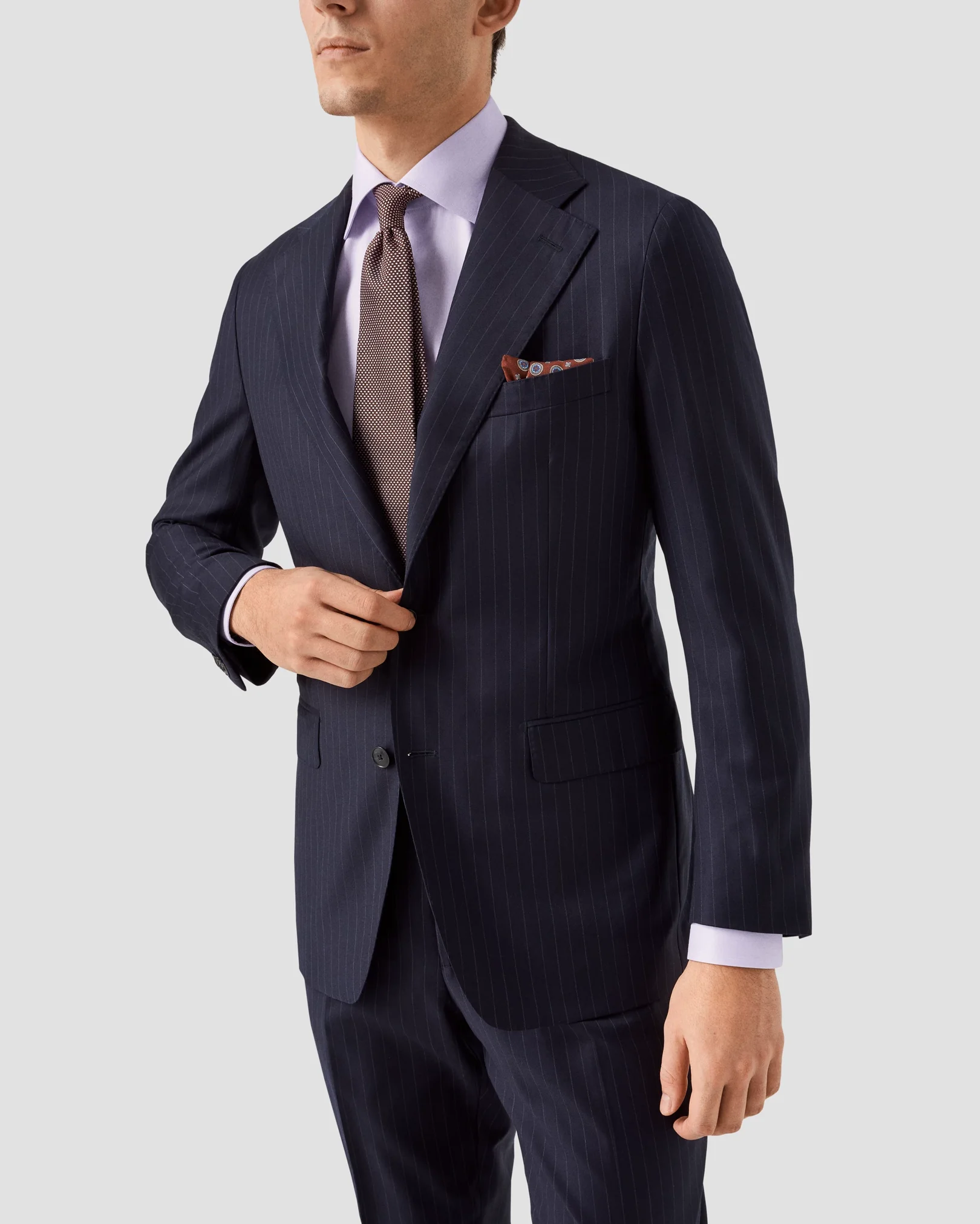 Eton - purple shirt signature twill