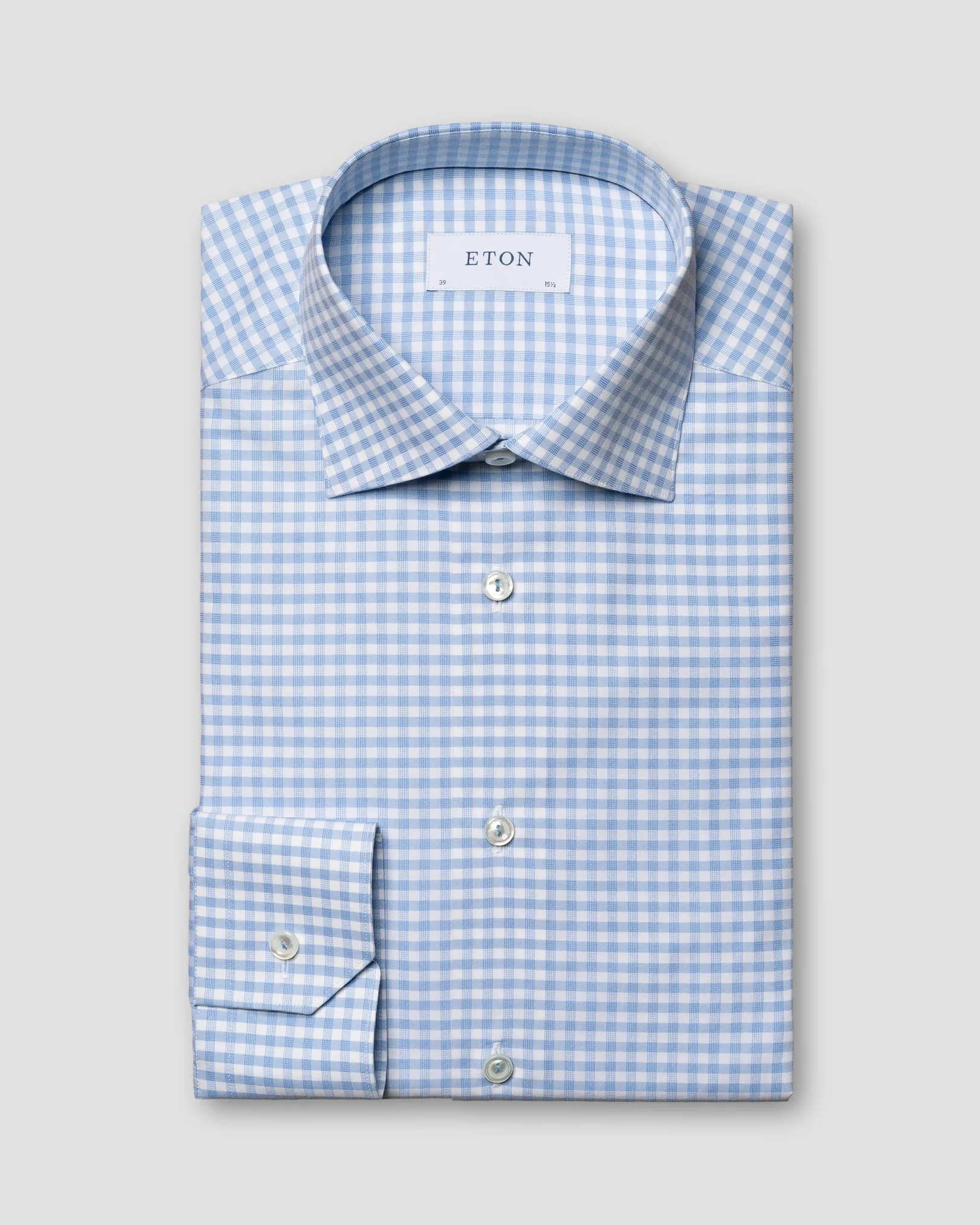 Eton - checked elevated pique