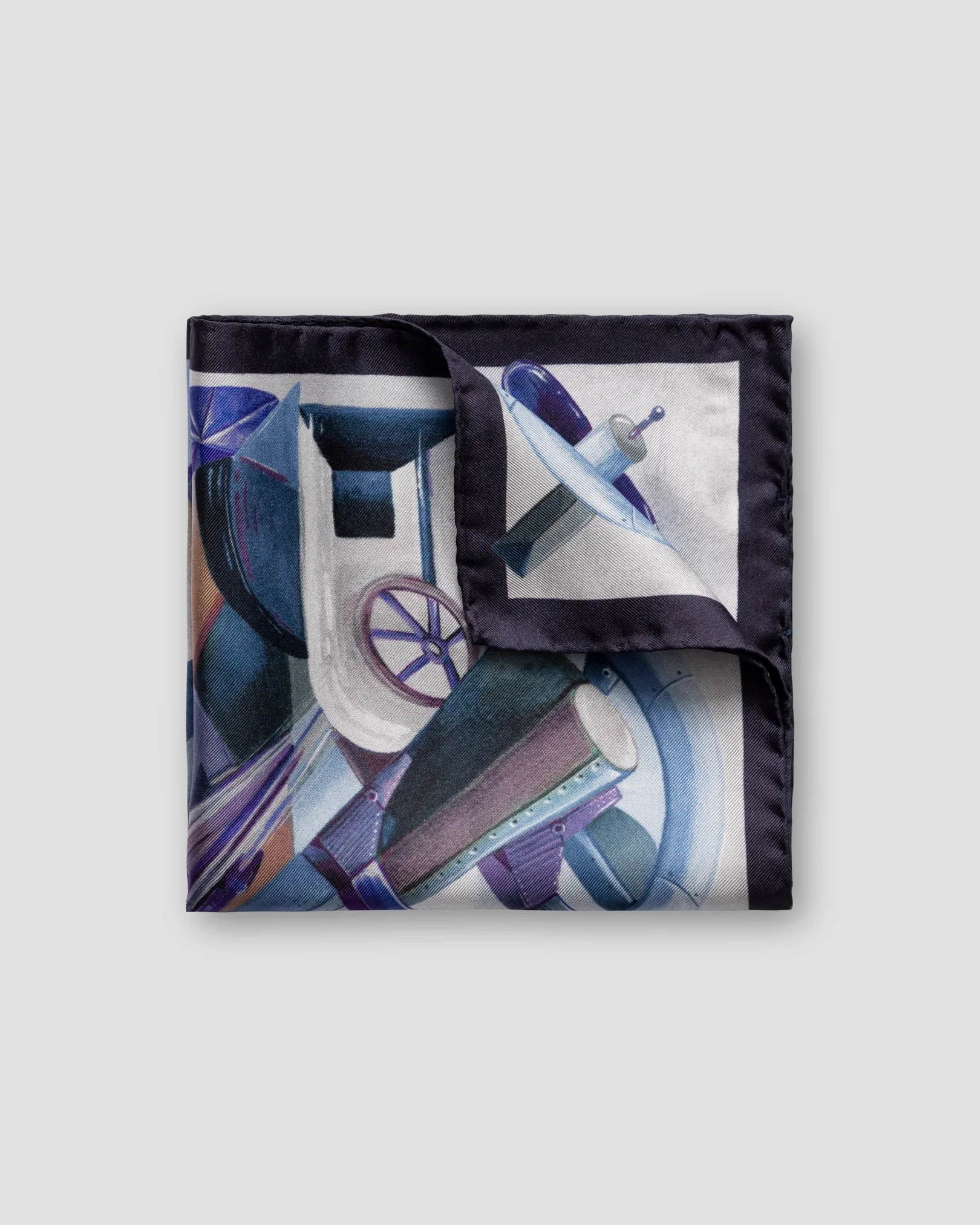 Eton - blue rocket man pocket square