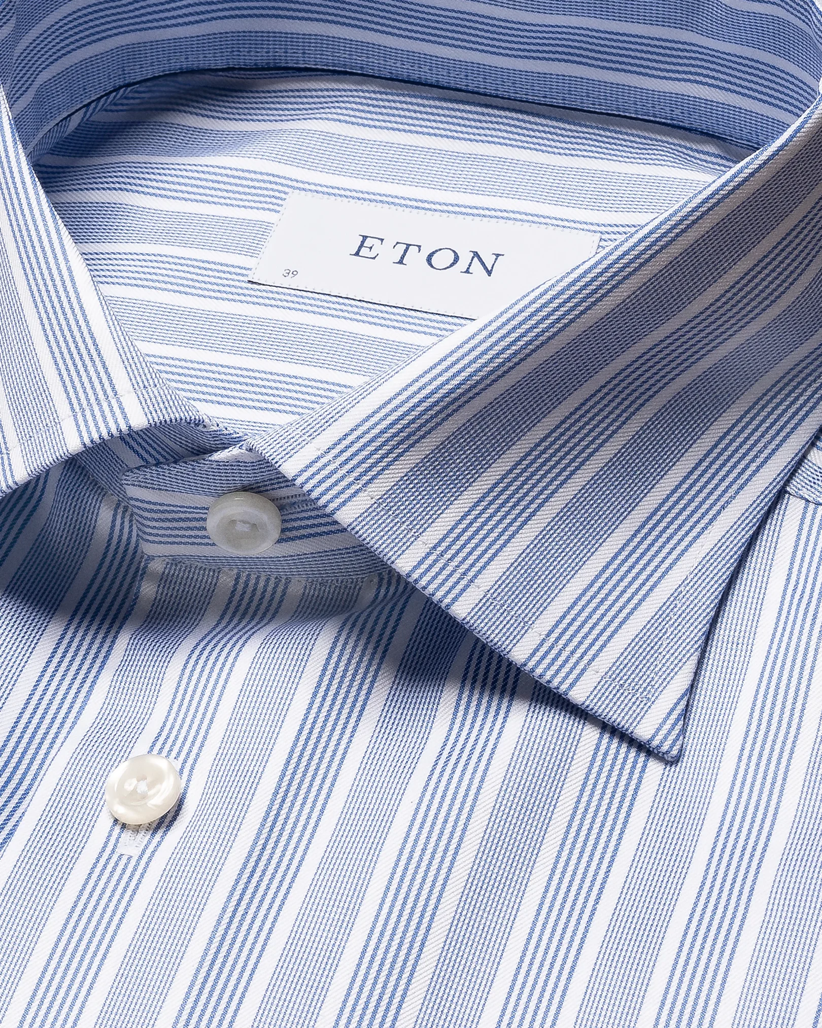 Eton - light blue cotton tencel twill