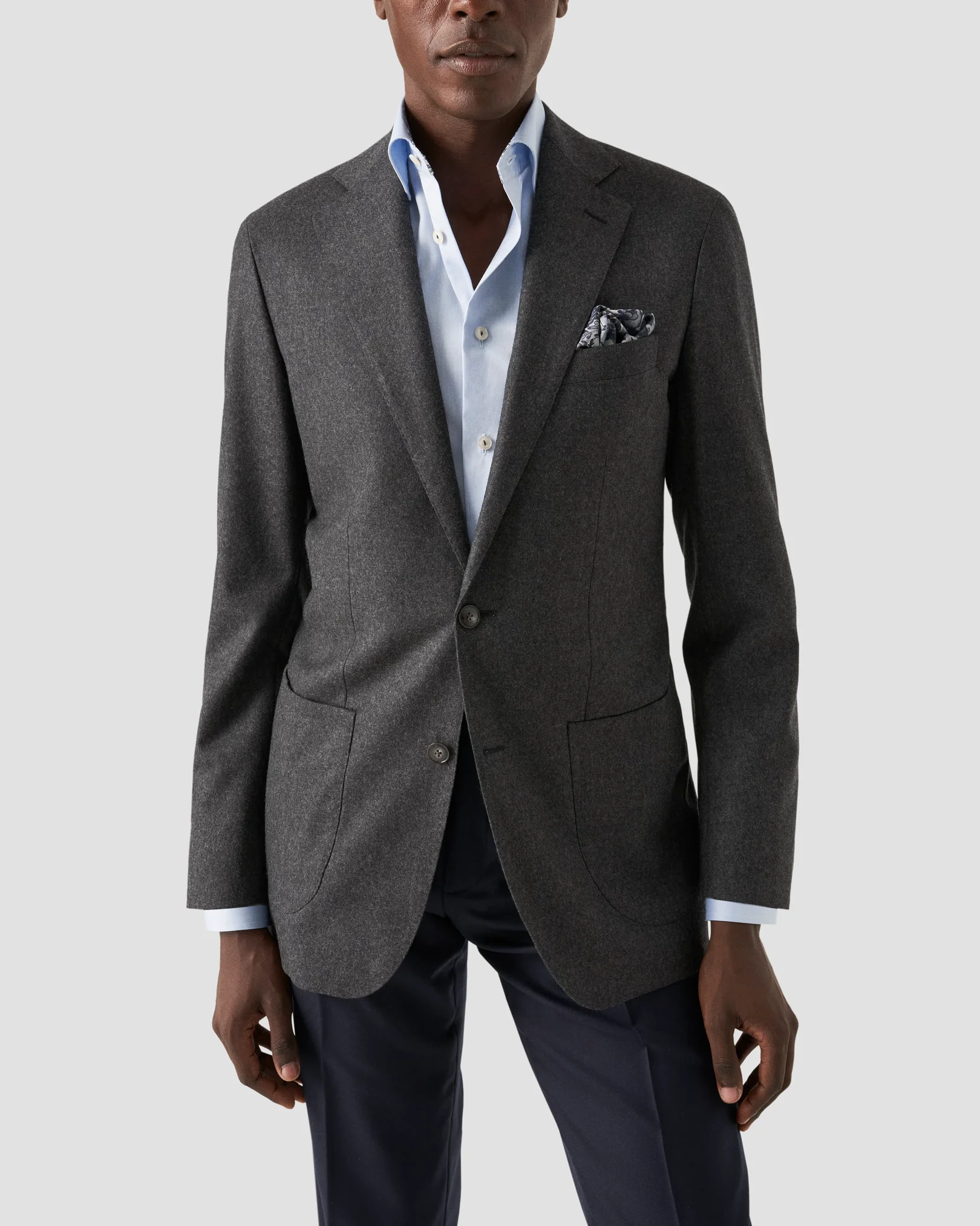Eton - blue sginature twill shirt