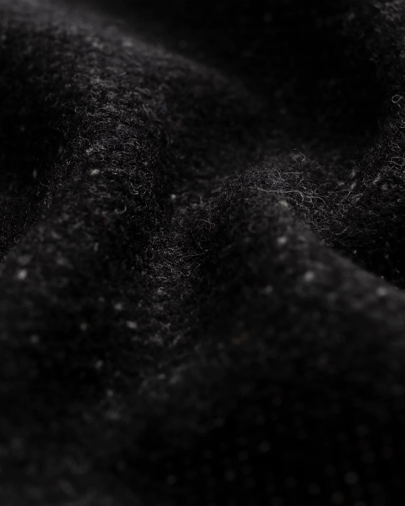 Eton - Black Wool Scarf