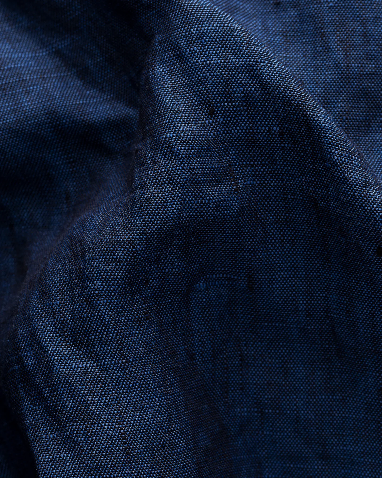 Eton - blue linen shirt short sleeve button down