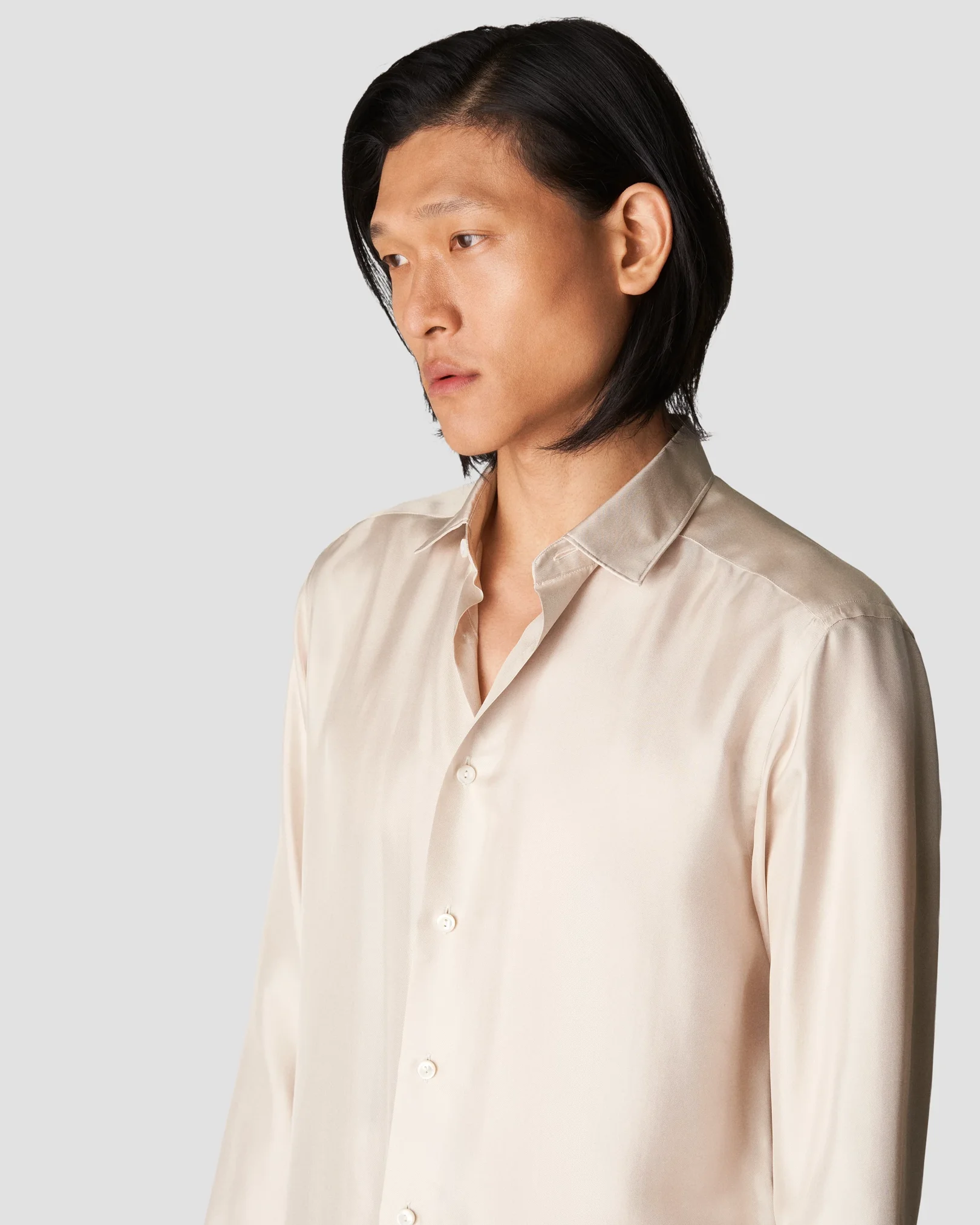 Eton - beige silk shirt