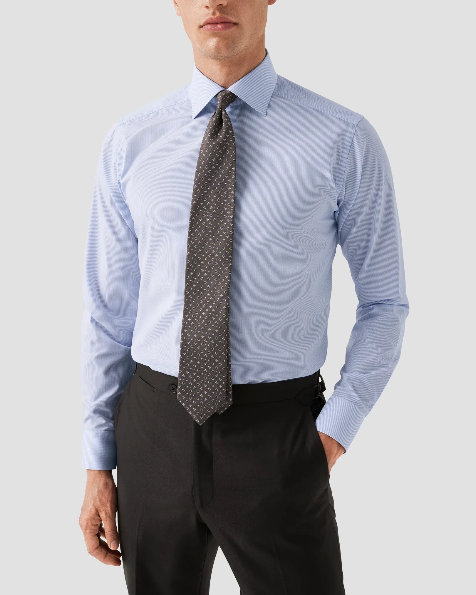 Eton - striped poplin shirt