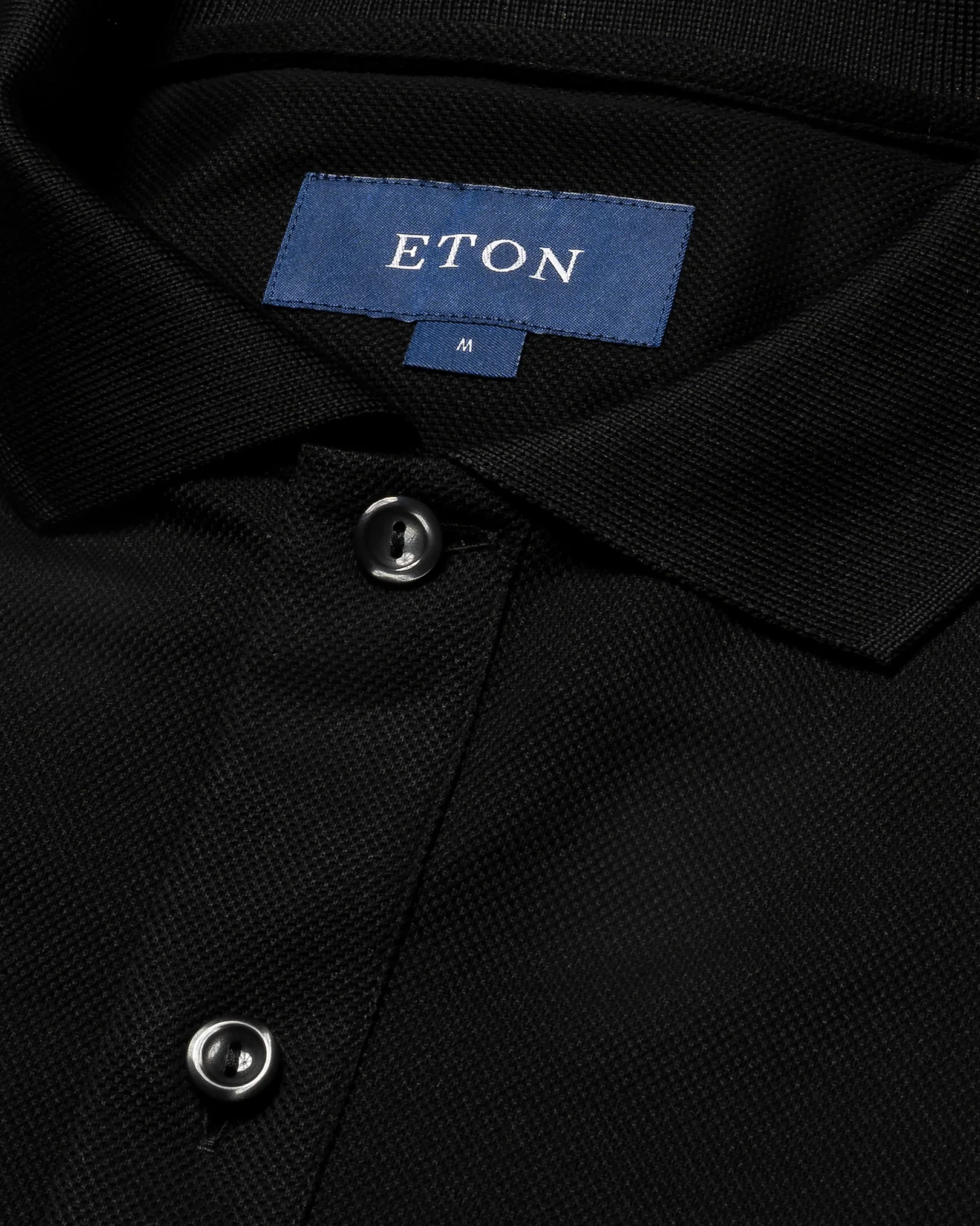 Eton - black doub heavy piquet