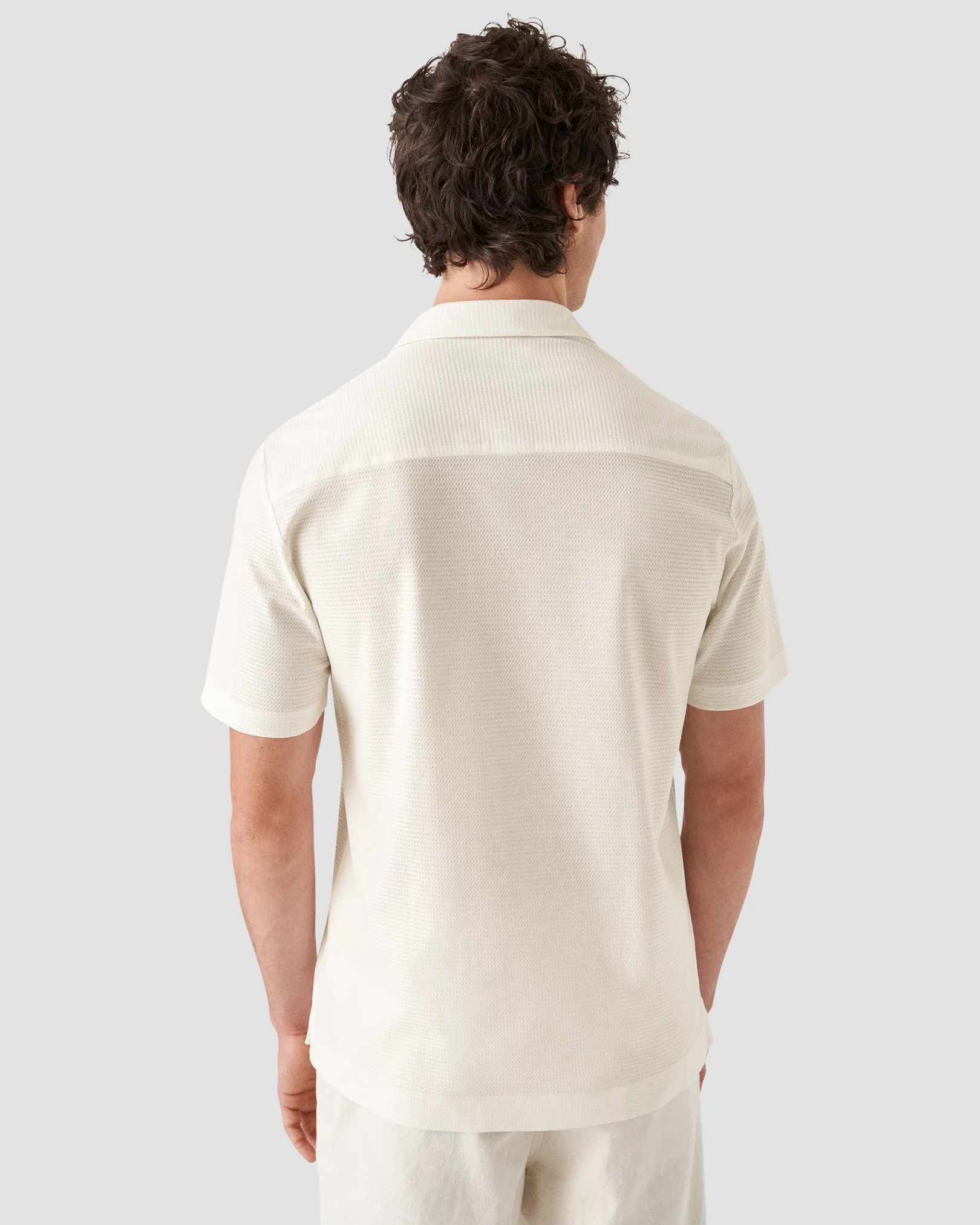 Eton - white jaquard jersey resort
