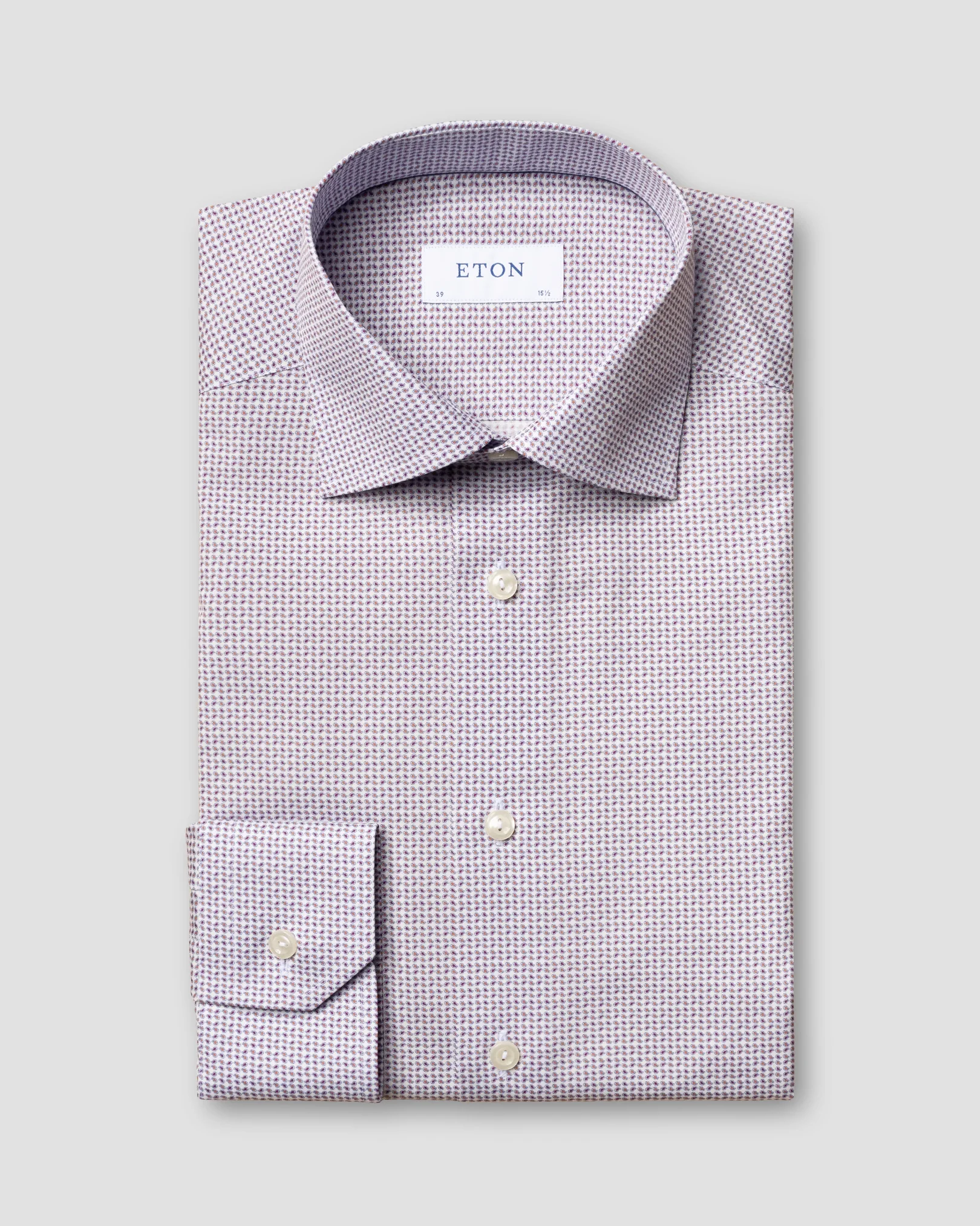 Eton - mini paisley poplin shirt