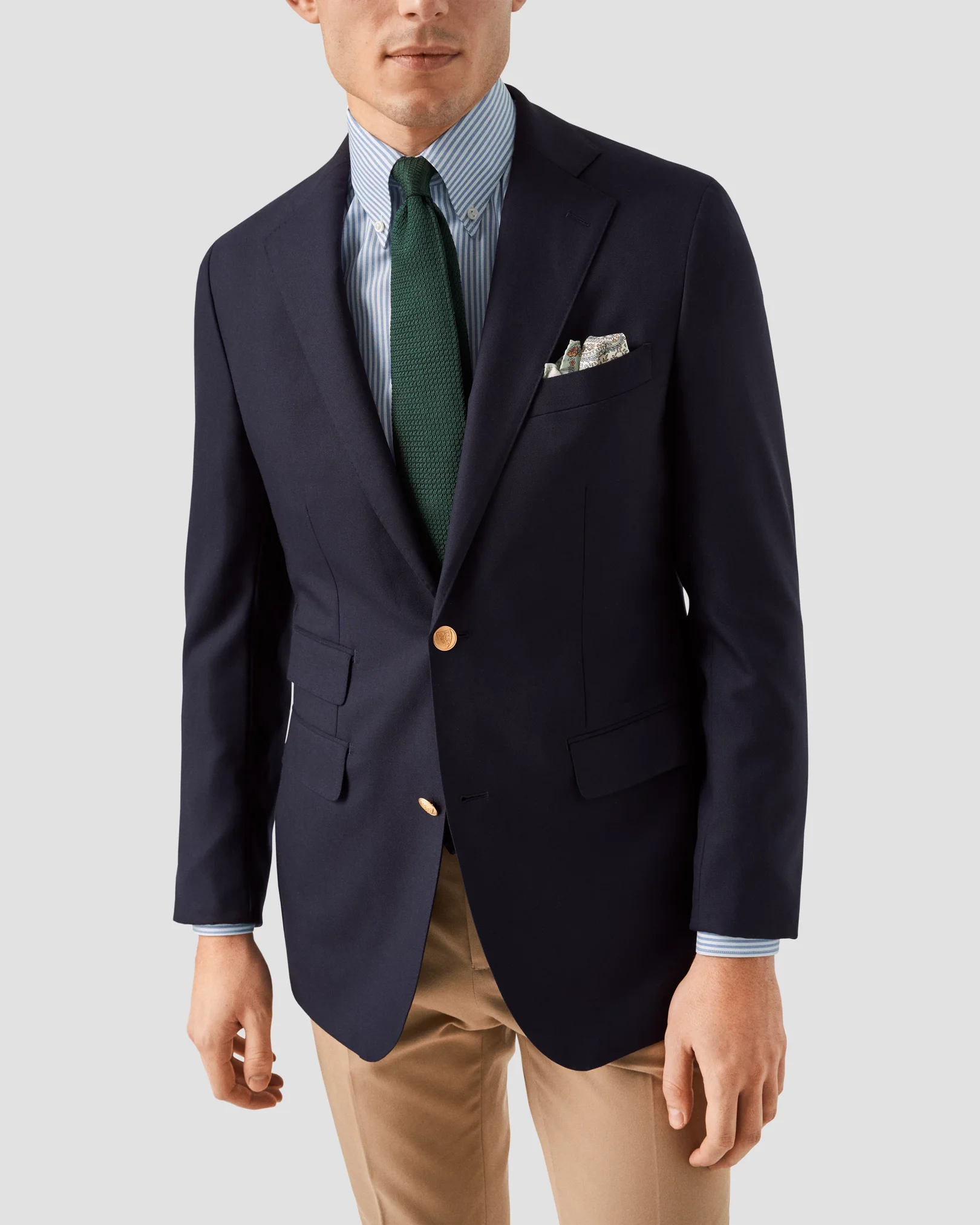Eton - mid blue fine oxford shirt