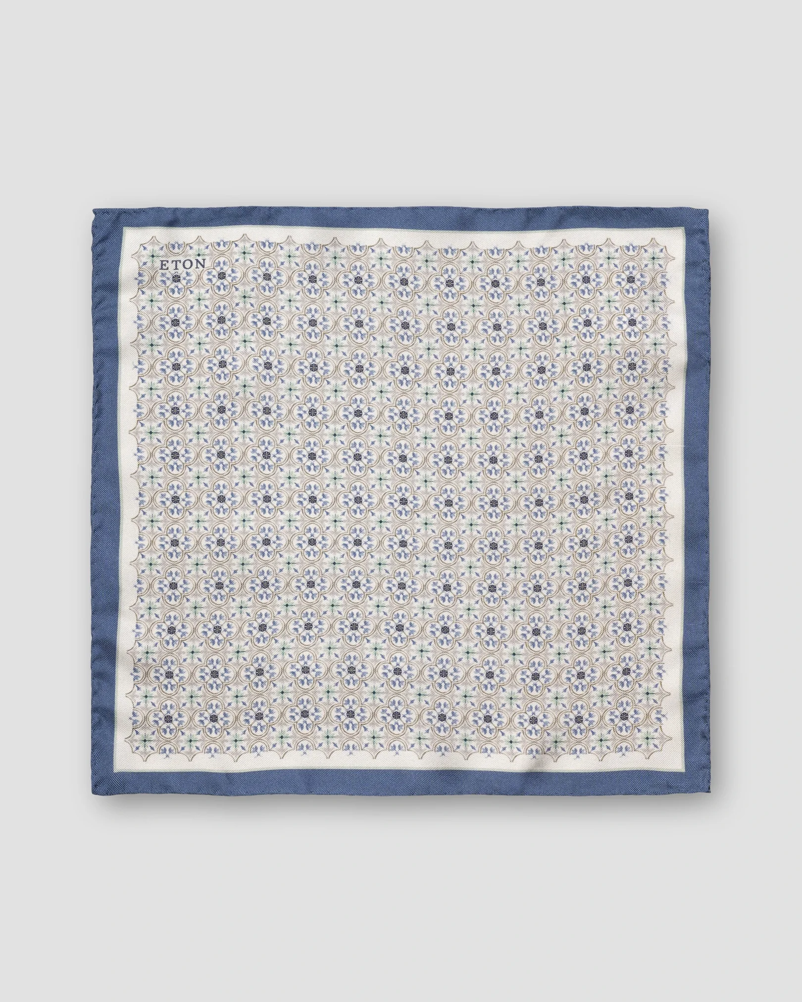 Eton - multi medallion silk pocket square