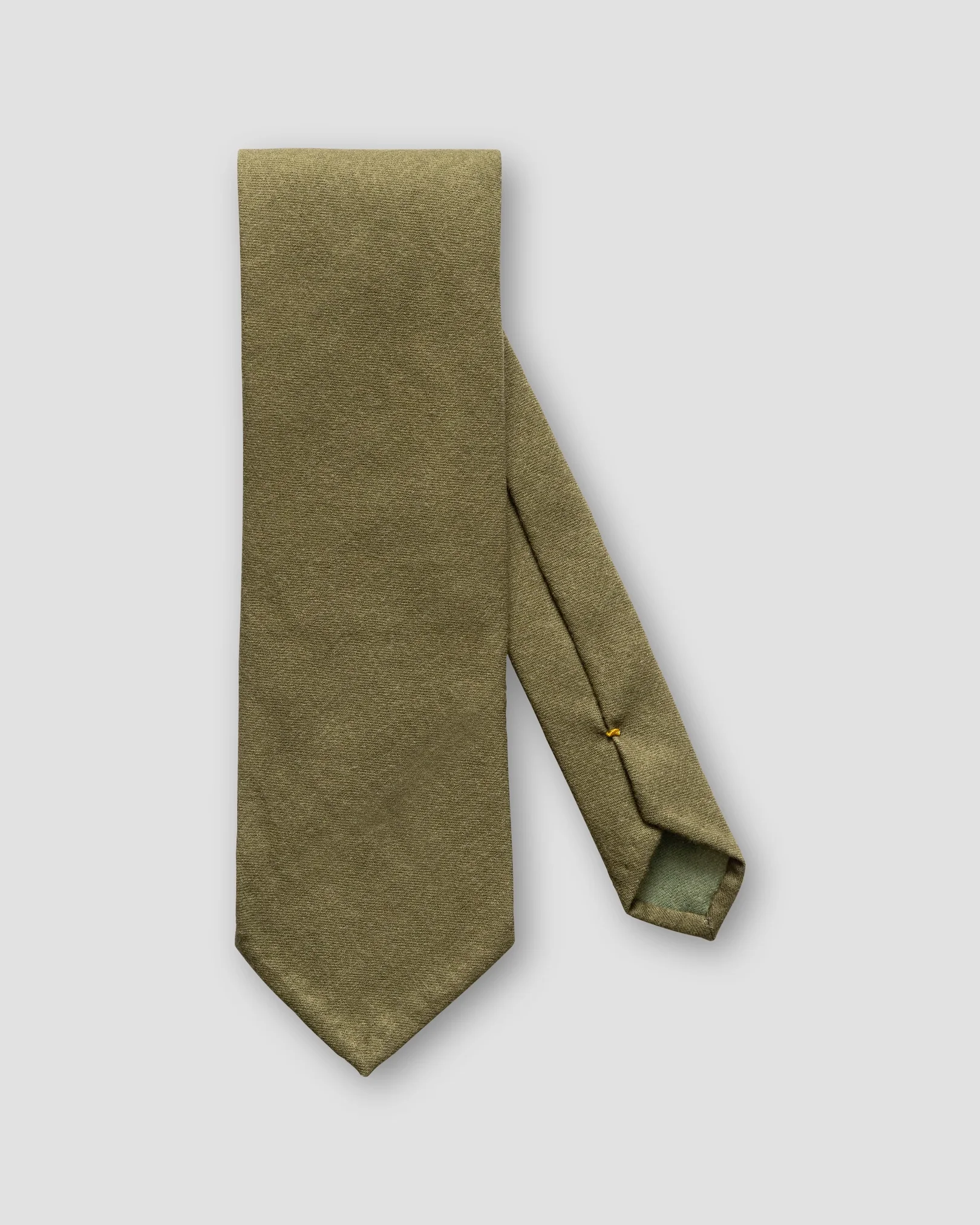 Eton - olive wool tie