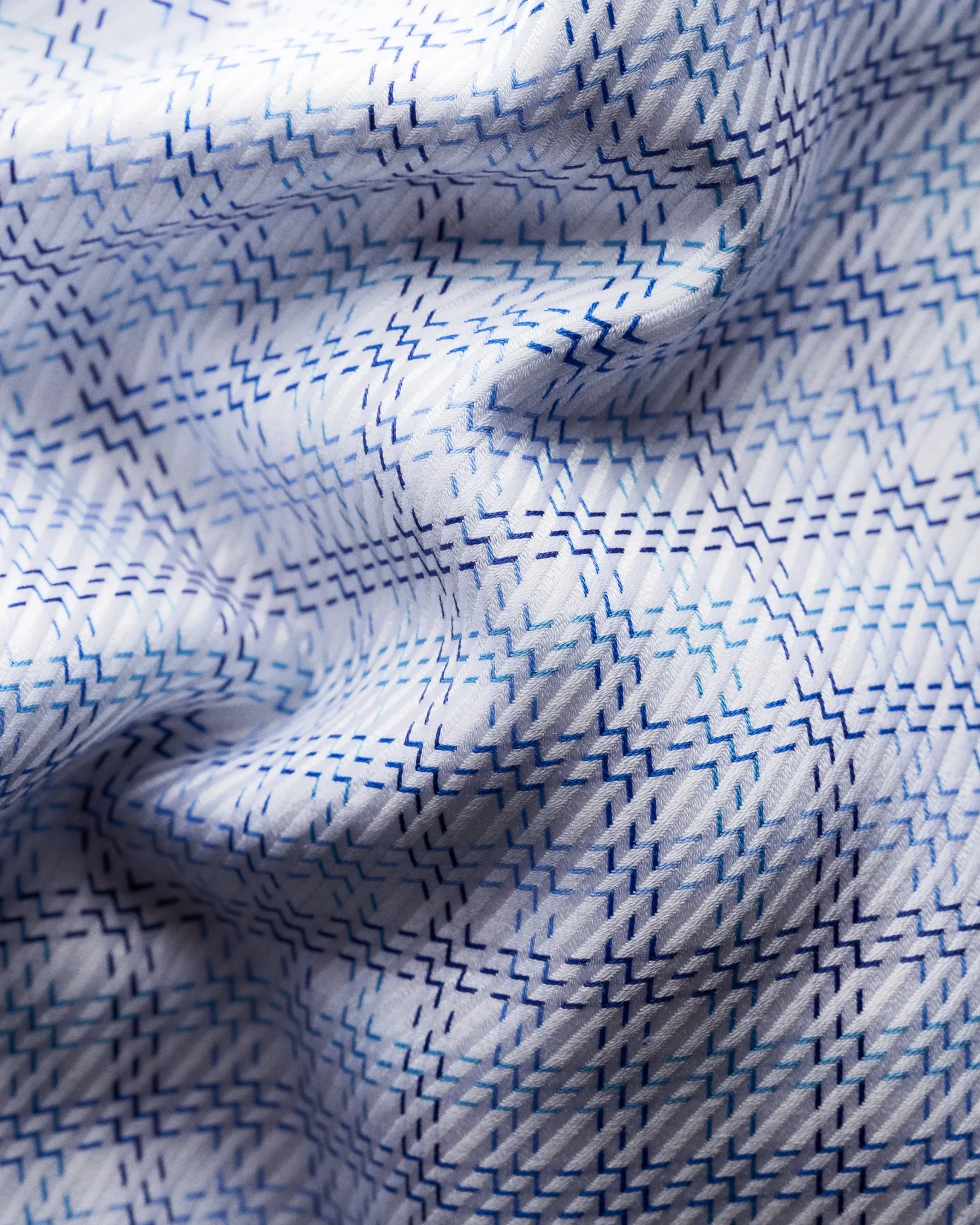 Eton - blue plaid king twill shirt