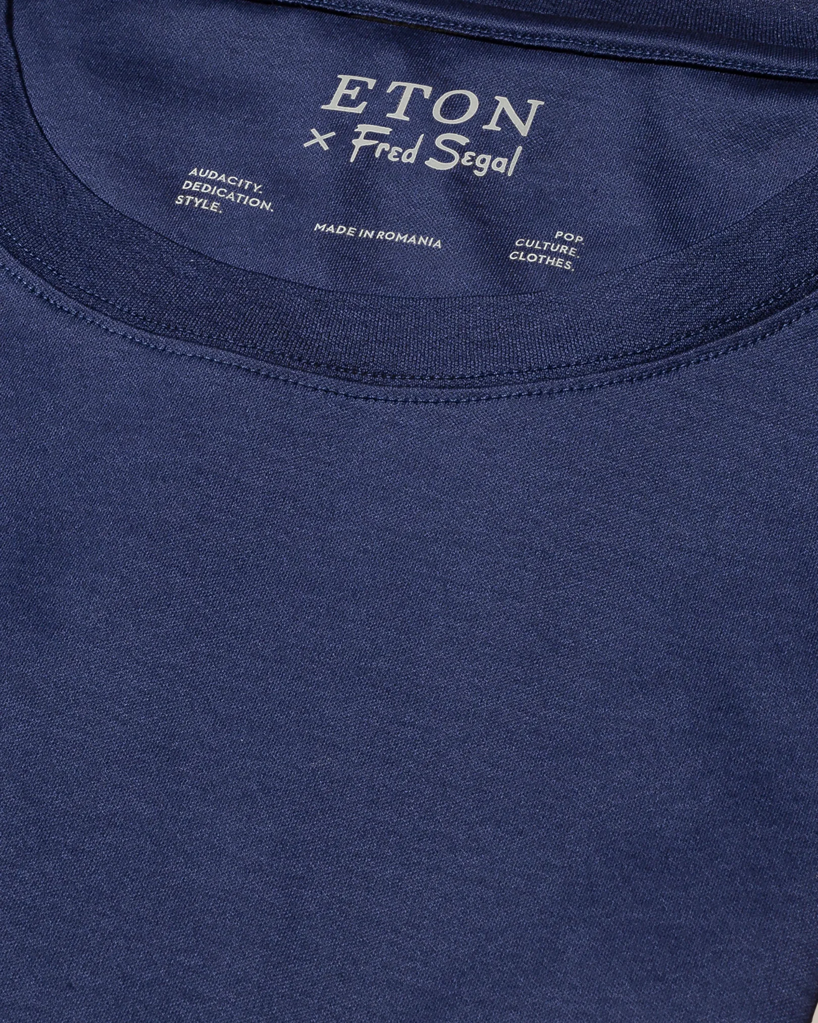 Eton - navy blue jersey t shirt short sleeve