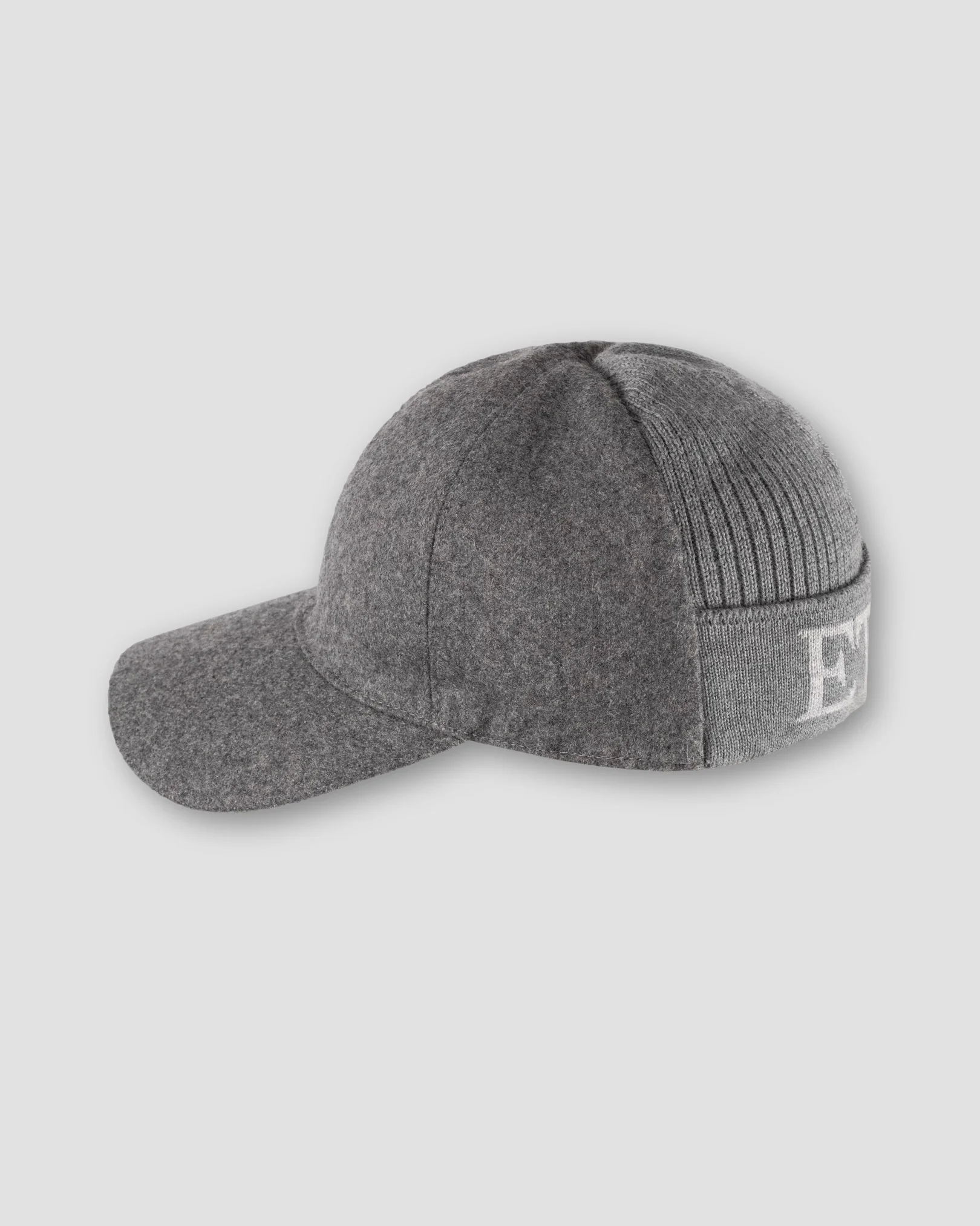 Eton - grey flannel logo baseball cap